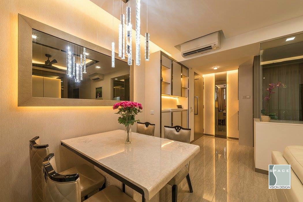 Contemporary, Modern Design - Dining Room - Condominium - Design by Space Vision Design Pte Ltd