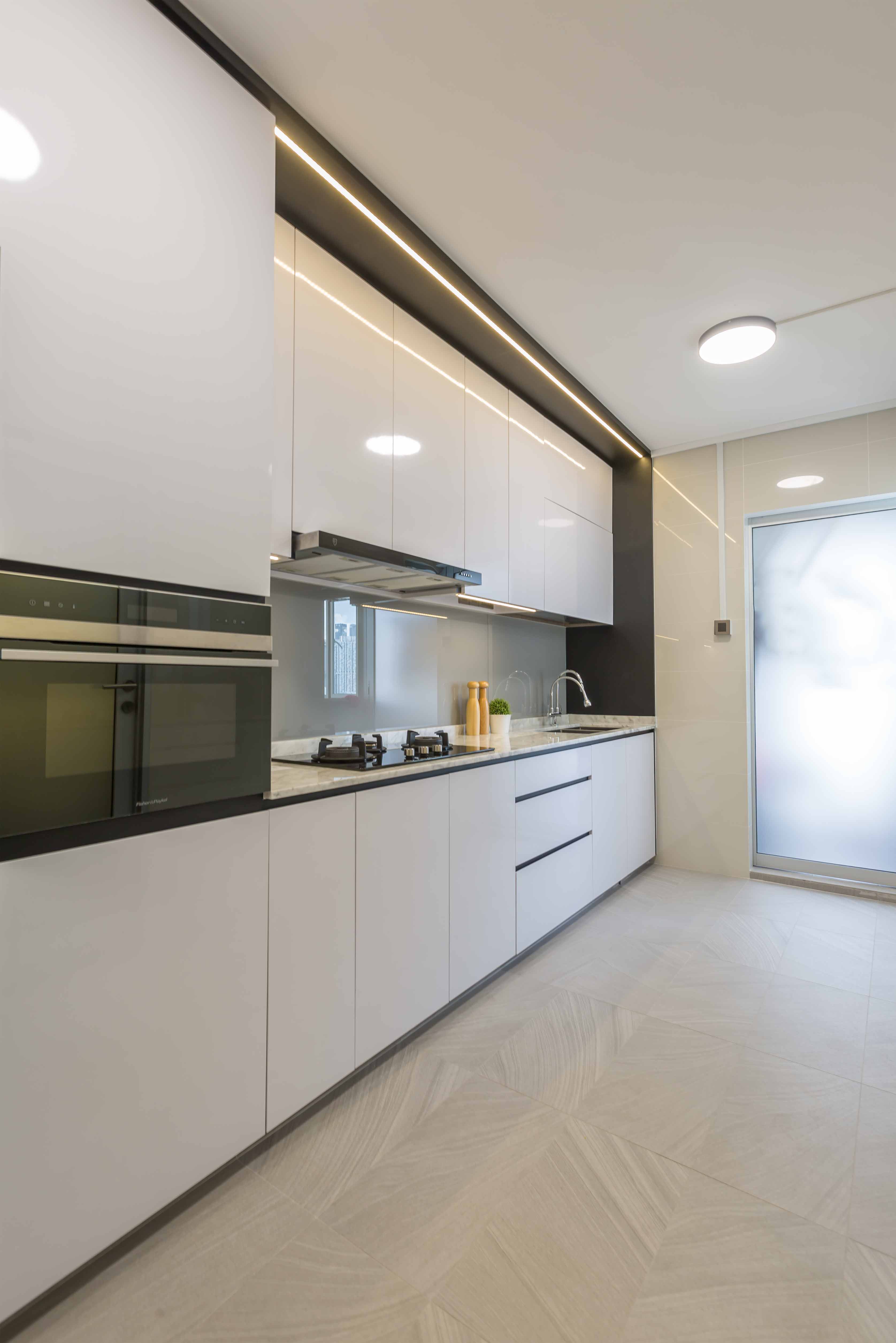 Modern Design - Kitchen - HDB 4 Room - Design by Spacious Planners Pte Ltd