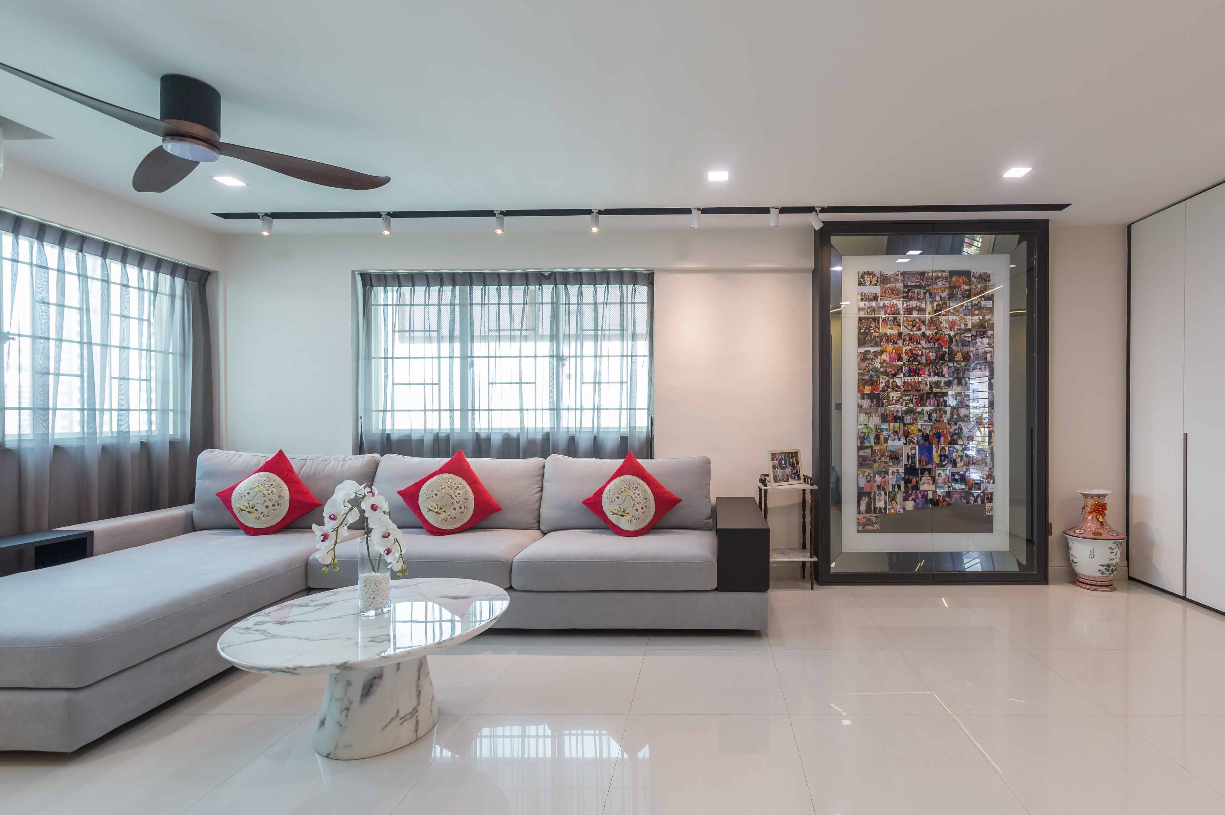 Modern Design - Living Room - HDB 4 Room - Design by Spacious Planners Pte Ltd