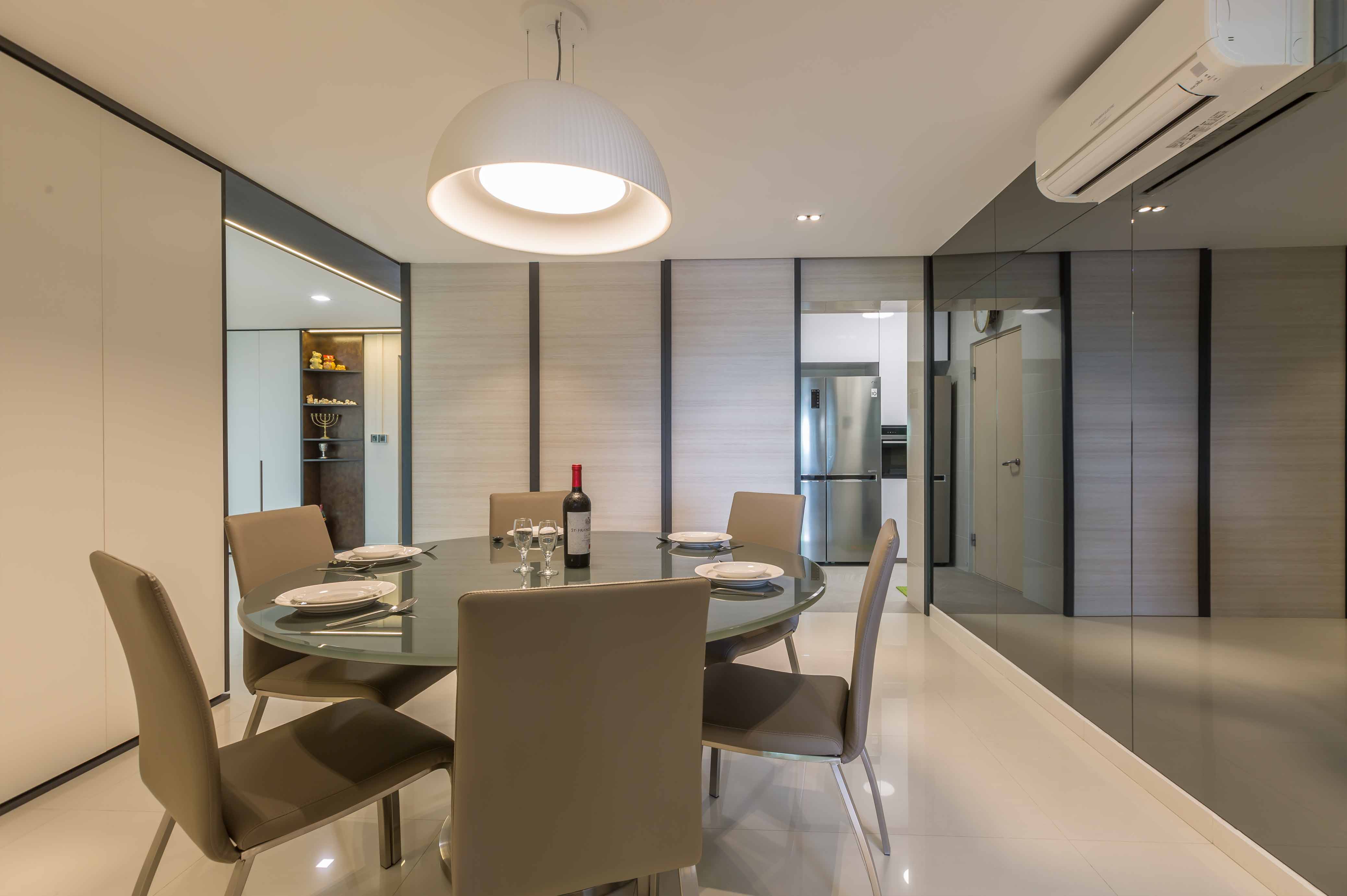 Modern Design - Dining Room - HDB 4 Room - Design by Spacious Planners Pte Ltd