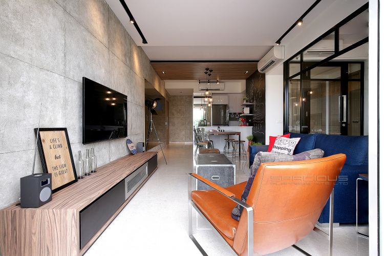 Eclectic, Industrial, Resort Design - Living Room - Condominium - Design by Spacious Planners Pte Ltd