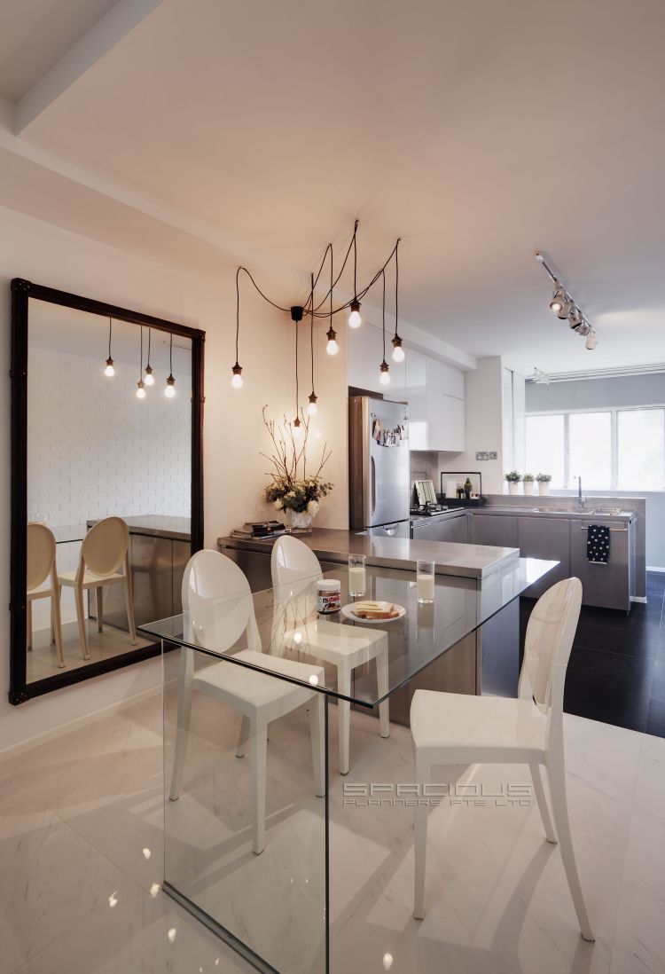 Minimalist, Scandinavian Design - Dining Room - HDB 3 Room - Design by Spacious Planners Pte Ltd