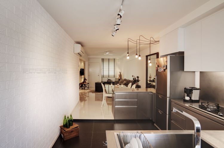 Minimalist, Scandinavian Design - Kitchen - HDB 3 Room - Design by Spacious Planners Pte Ltd