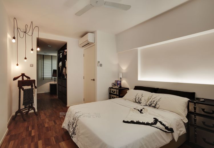 Minimalist, Scandinavian Design - Bedroom - HDB 3 Room - Design by Spacious Planners Pte Ltd
