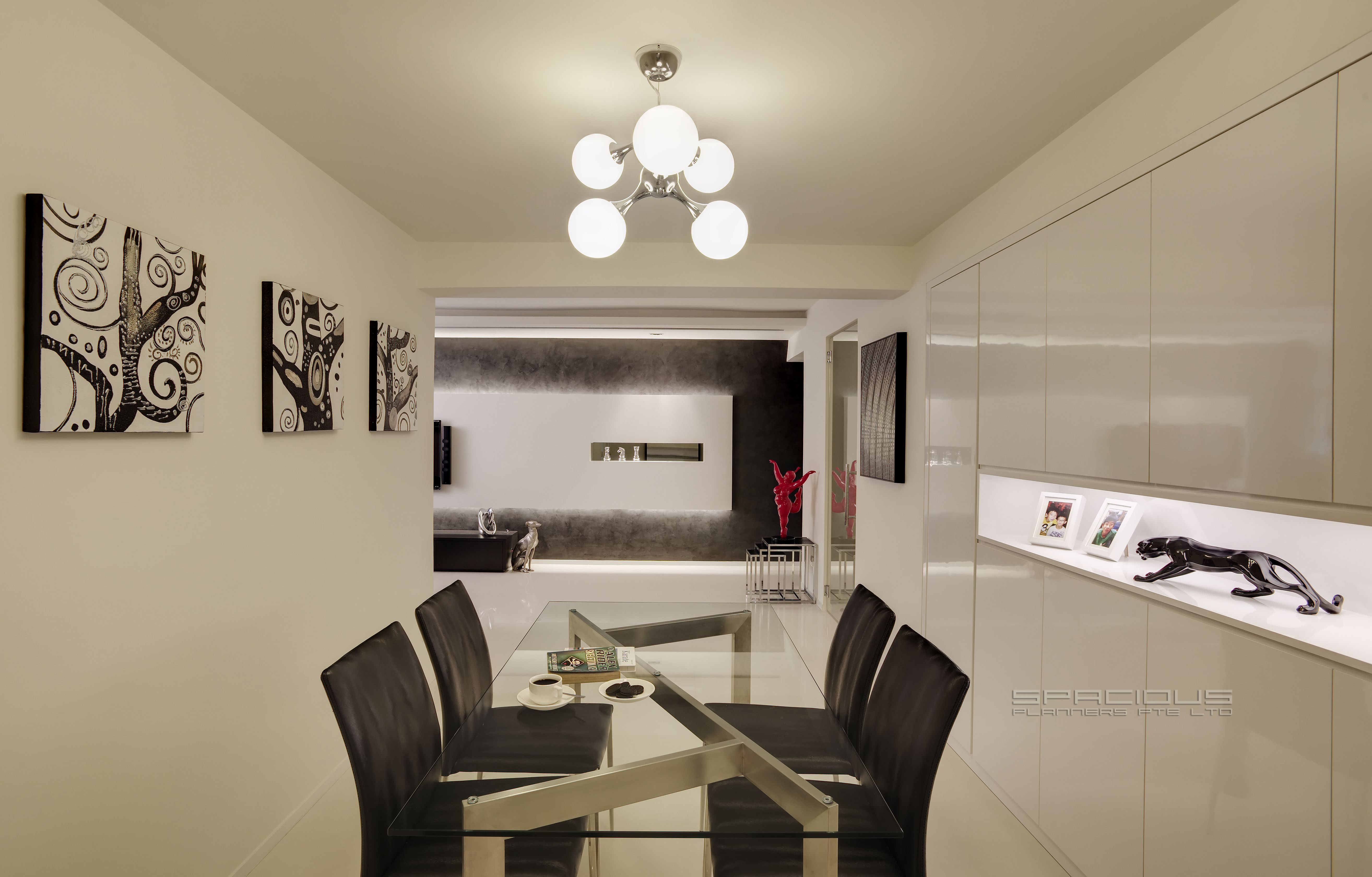 Minimalist, Modern Design - Dining Room - HDB 5 Room - Design by Spacious Planners Pte Ltd