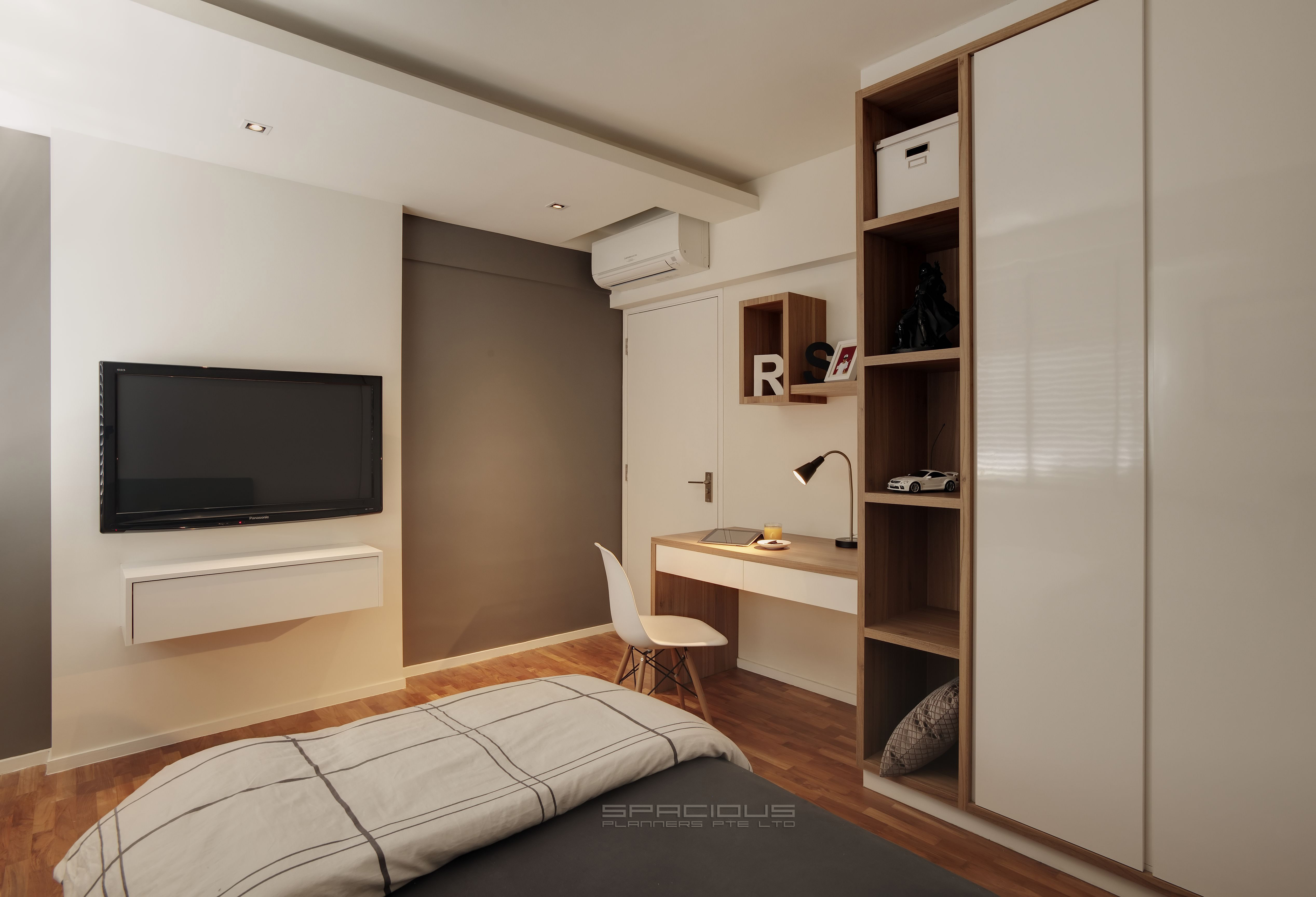 Minimalist, Modern Design - Bedroom - HDB 5 Room - Design by Spacious Planners Pte Ltd