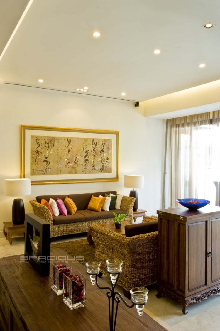 Resort, Tropical Design - Living Room - Landed House - Design by Spacious Planners Pte Ltd