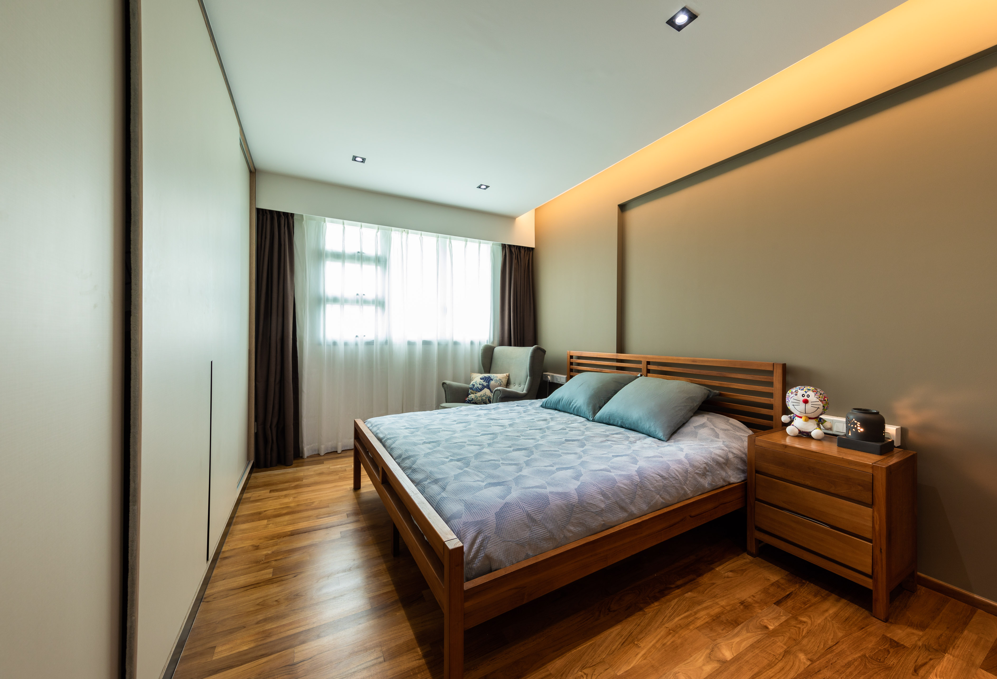 Contemporary, Modern Design - Bedroom - HDB 4 Room - Design by Spacious Planners Pte Ltd