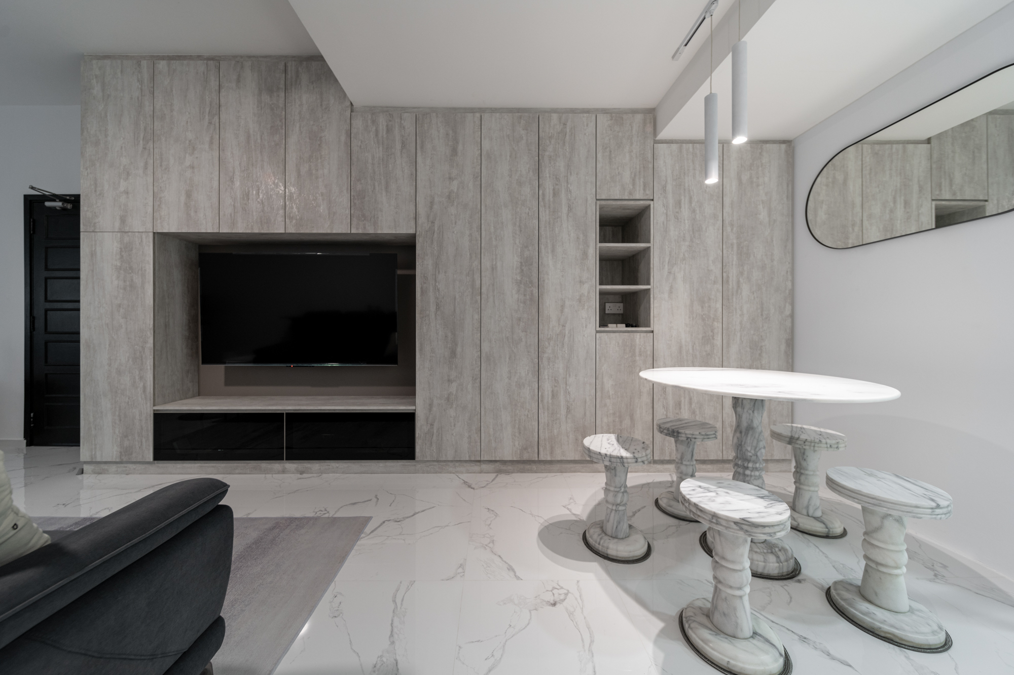 Contemporary Design - Living Room - Condominium - Design by Spruce Interiors