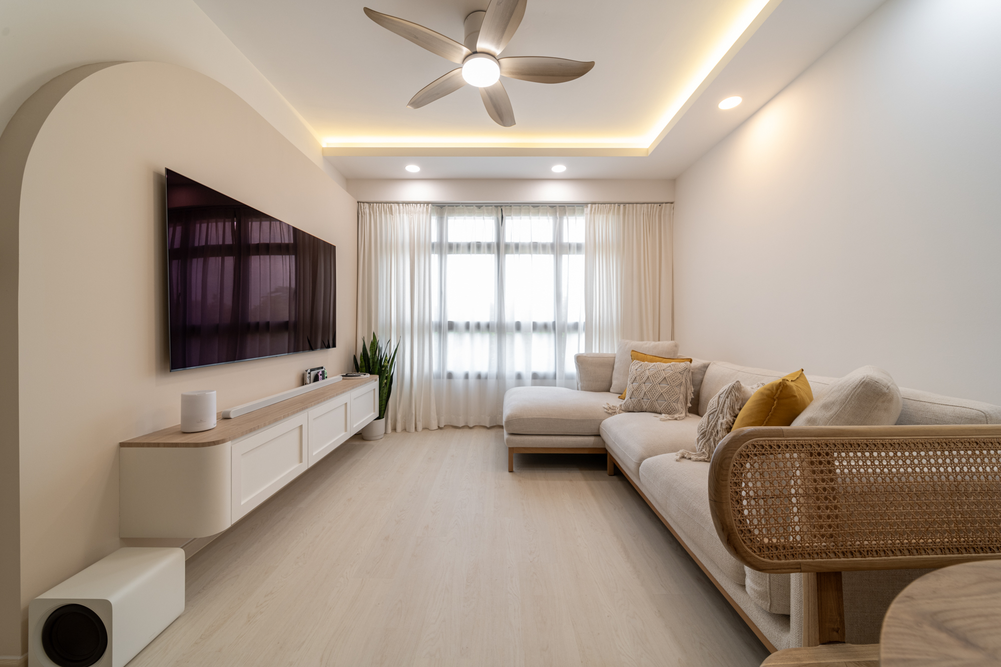 Scandinavian Design - Living Room - HDB 4 Room - Design by Spruce Interiors