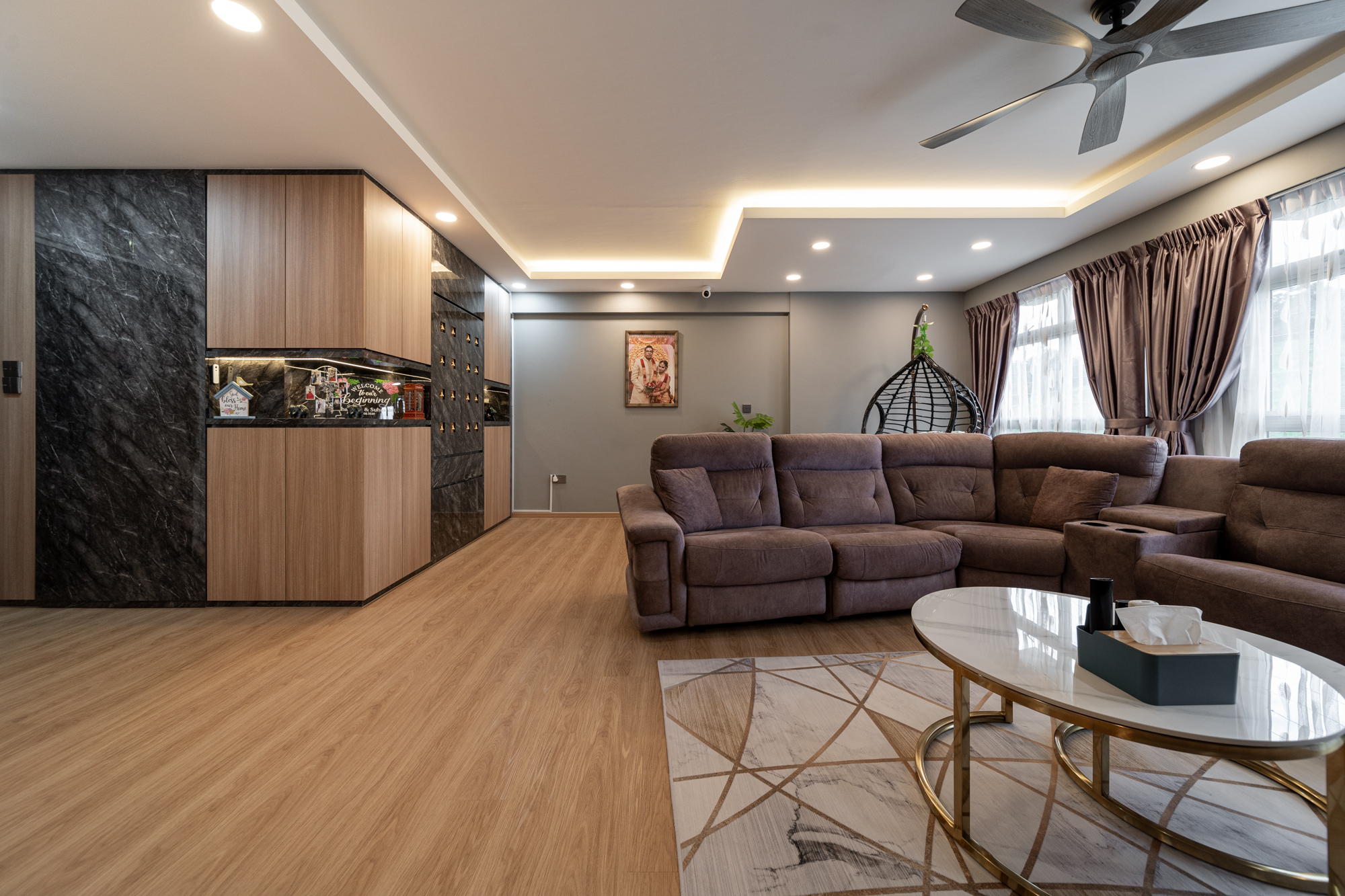 Modern Design - Living Room - HDB 5 Room - Design by Spruce Interiors