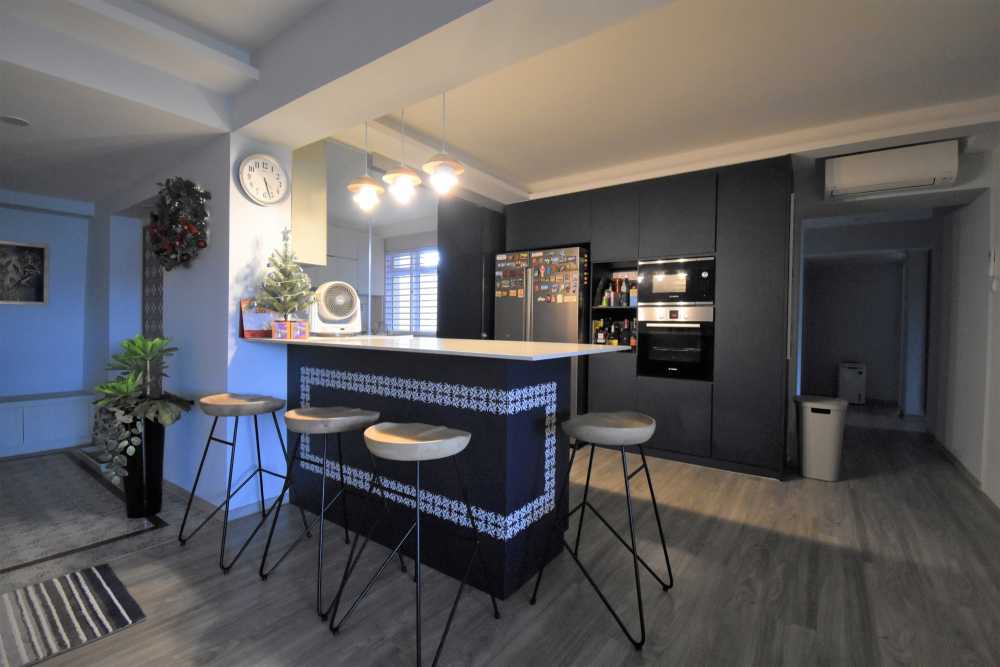 Vintage Design - Kitchen - HDB Executive Apartment - Design by Spruce Interiors