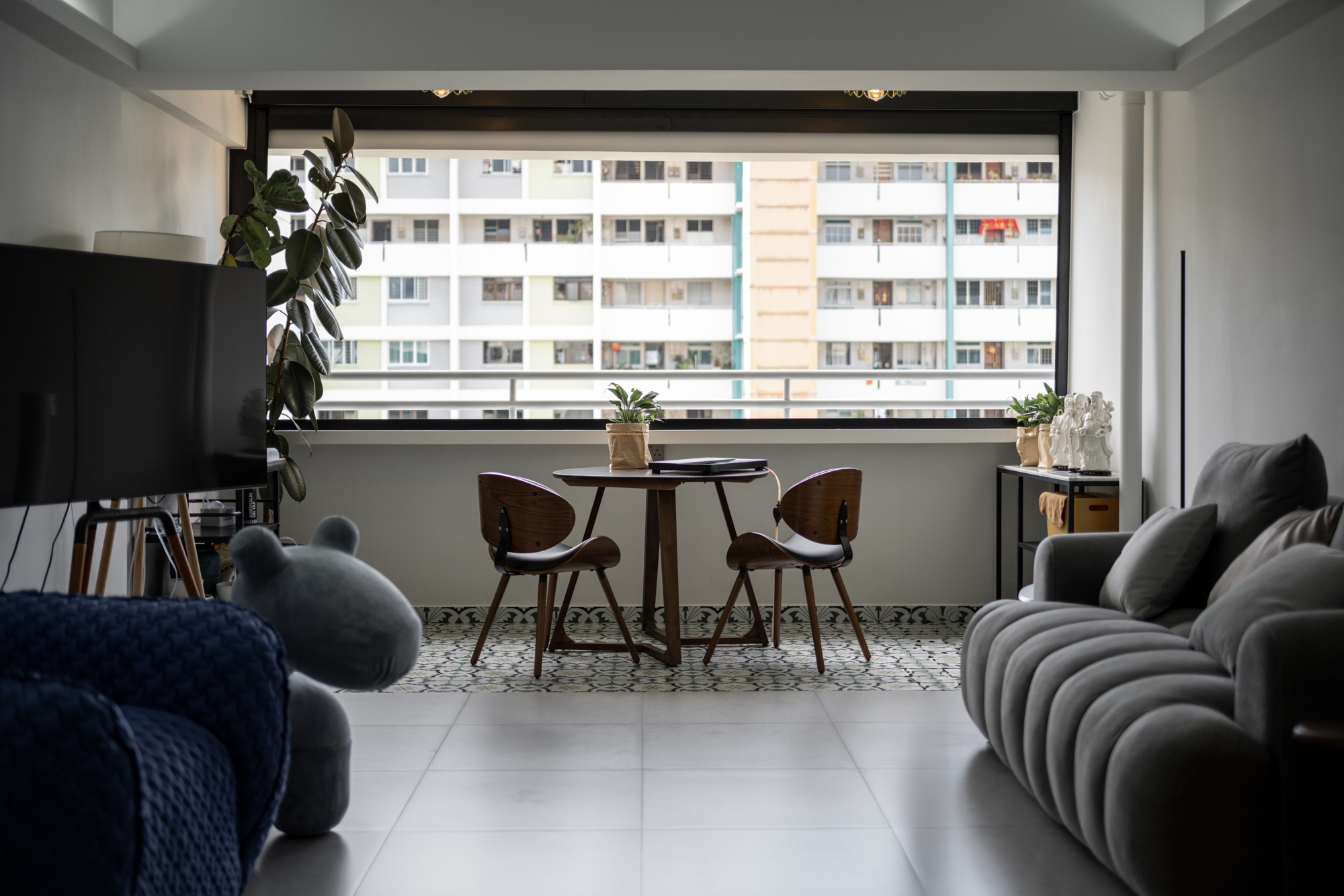 Contemporary Design - Balcony - HDB 5 Room - Design by Spruce Interiors