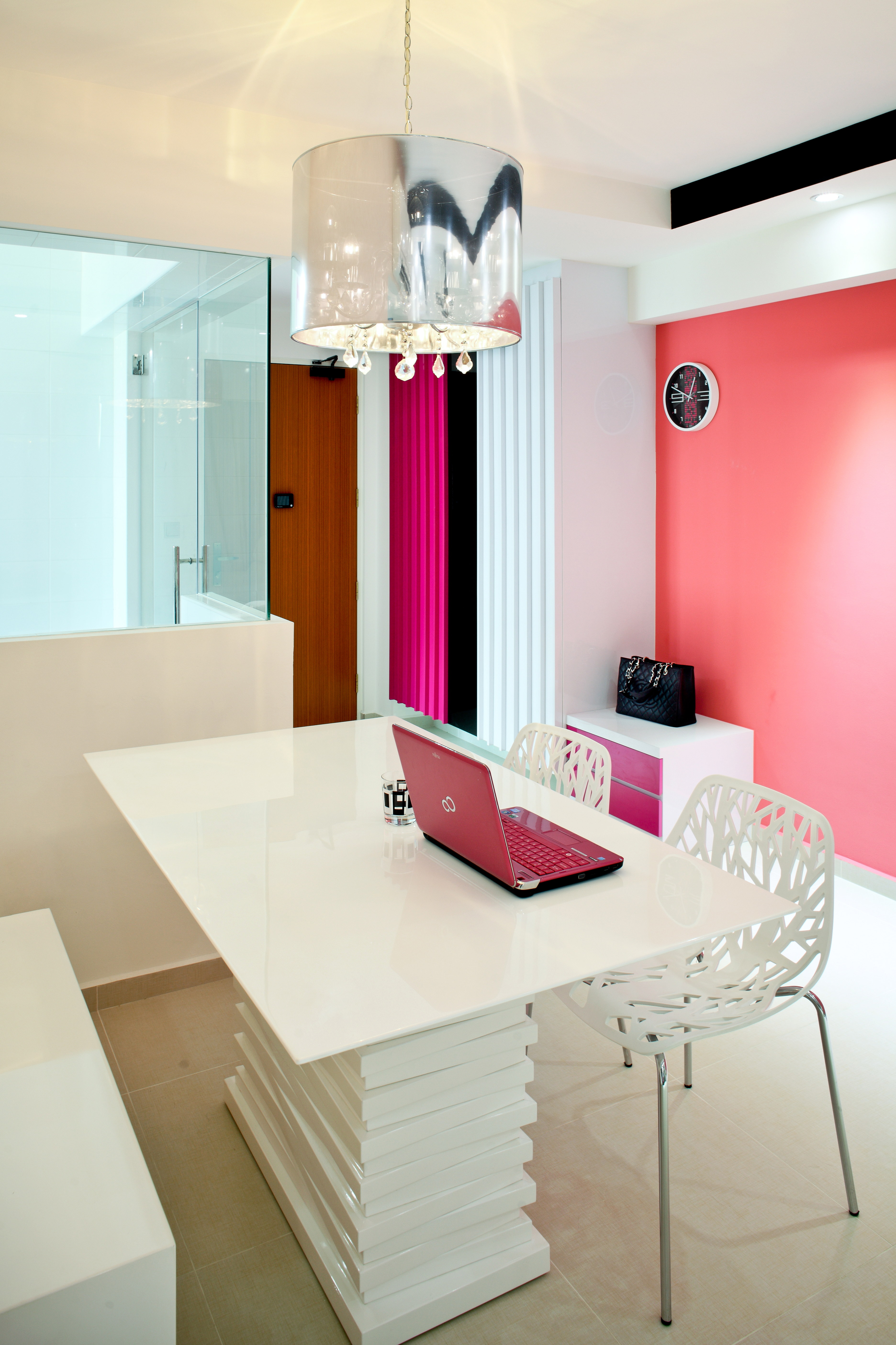 Modern, Retro Design - Dining Room - HDB 4 Room - Design by Square Room Decor Pte Ltd