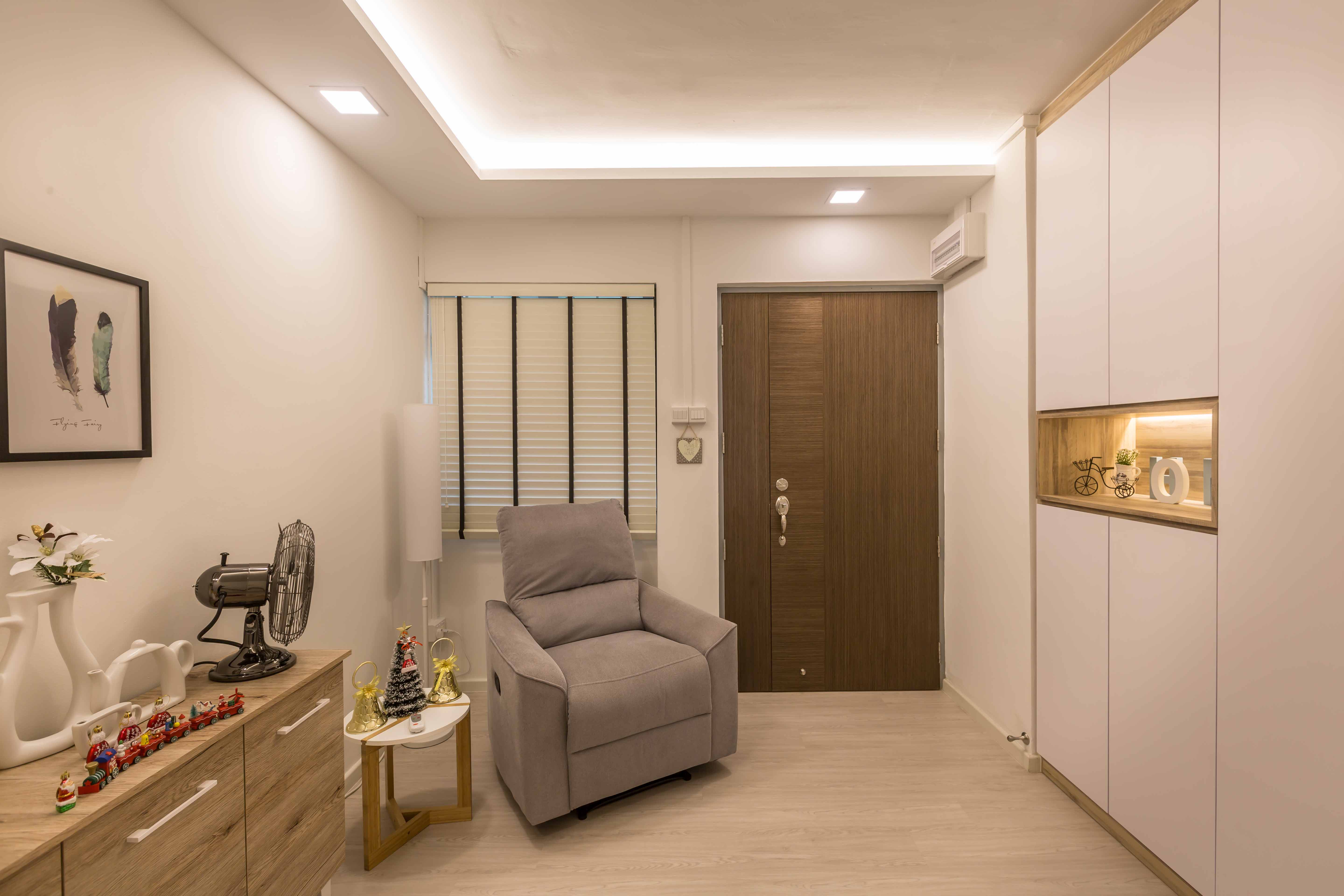 Minimalist Design - Living Room - HDB 4 Room - Design by Square Room Decor Pte Ltd
