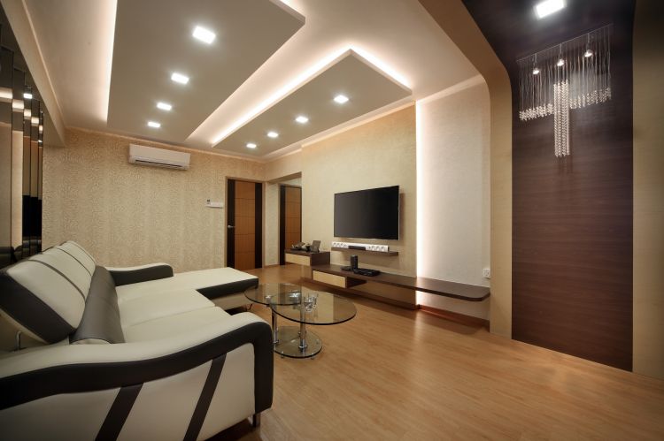 Contemporary, Modern Design - Living Room - HDB 4 Room - Design by Square Room Decor Pte Ltd