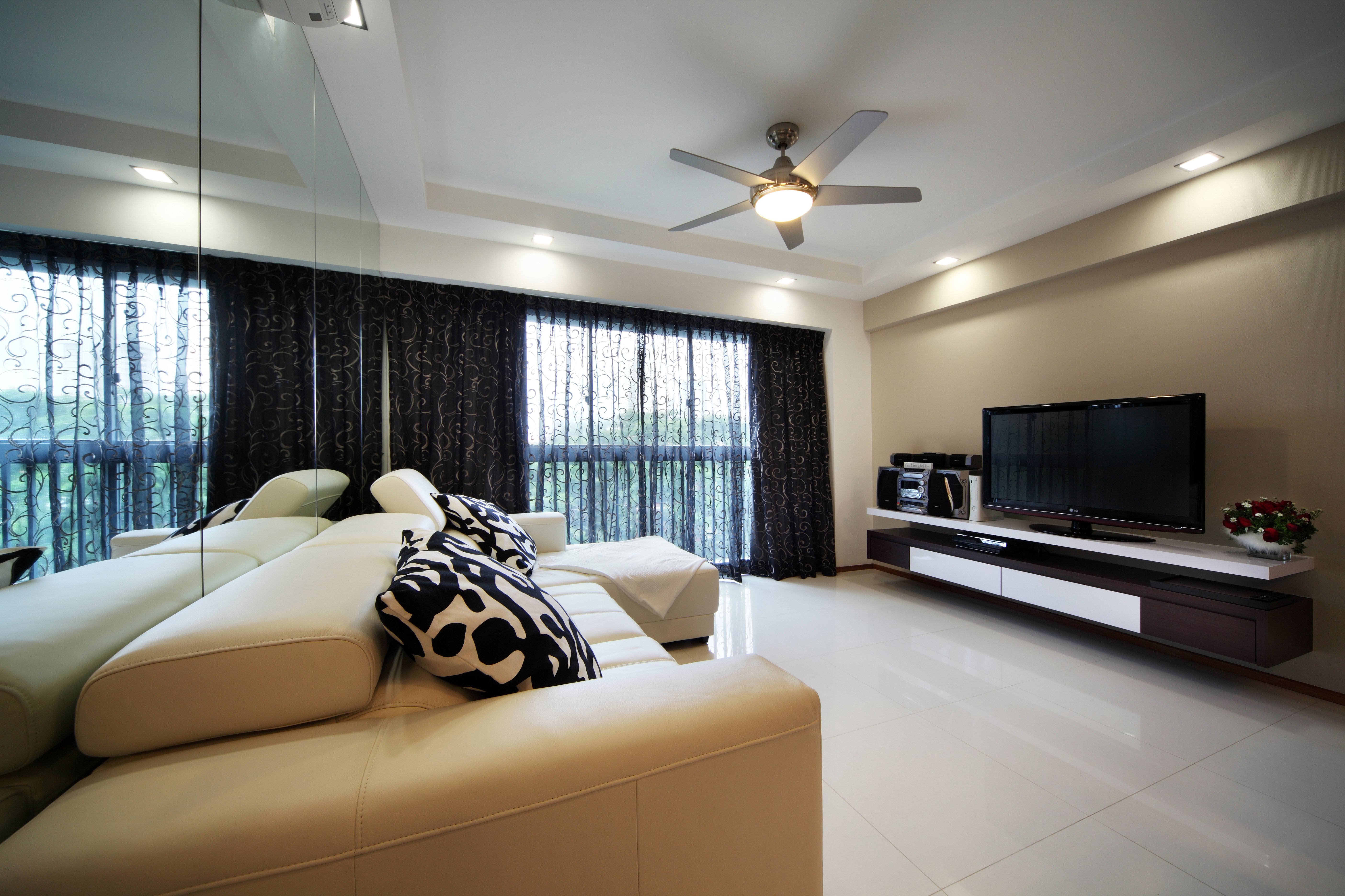 Modern Design - Living Room - HDB 5 Room - Design by Square Room Decor Pte Ltd