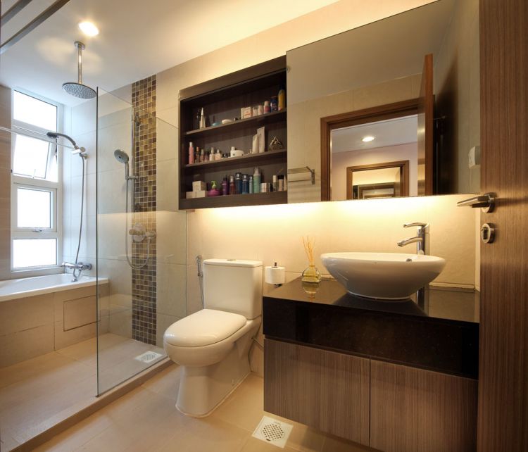 Contemporary, Minimalist Design - Bathroom - Landed House - Design by Square Room Decor Pte Ltd