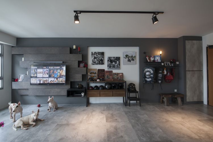 Eclectic, Industrial, Minimalist Design - Living Room - HDB 5 Room - Design by Starry Homestead Pte Ltd