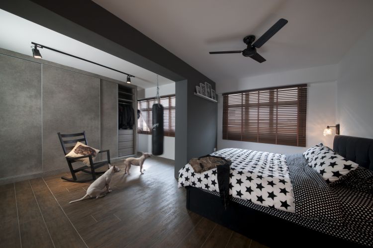 Eclectic, Industrial, Minimalist Design - Bedroom - HDB 5 Room - Design by Starry Homestead Pte Ltd
