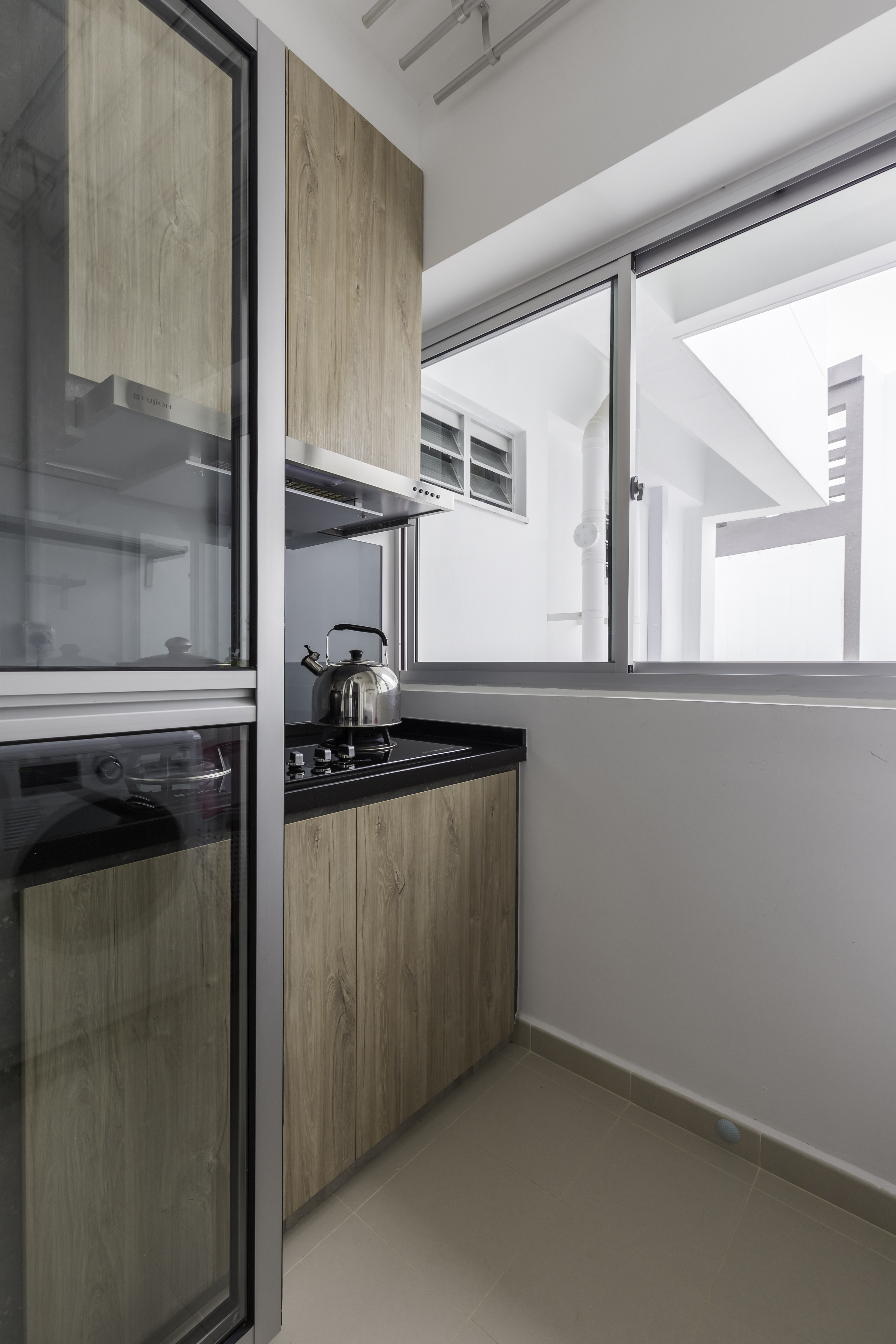 Industrial Design - Kitchen - HDB 4 Room - Design by Starry Homestead Pte Ltd