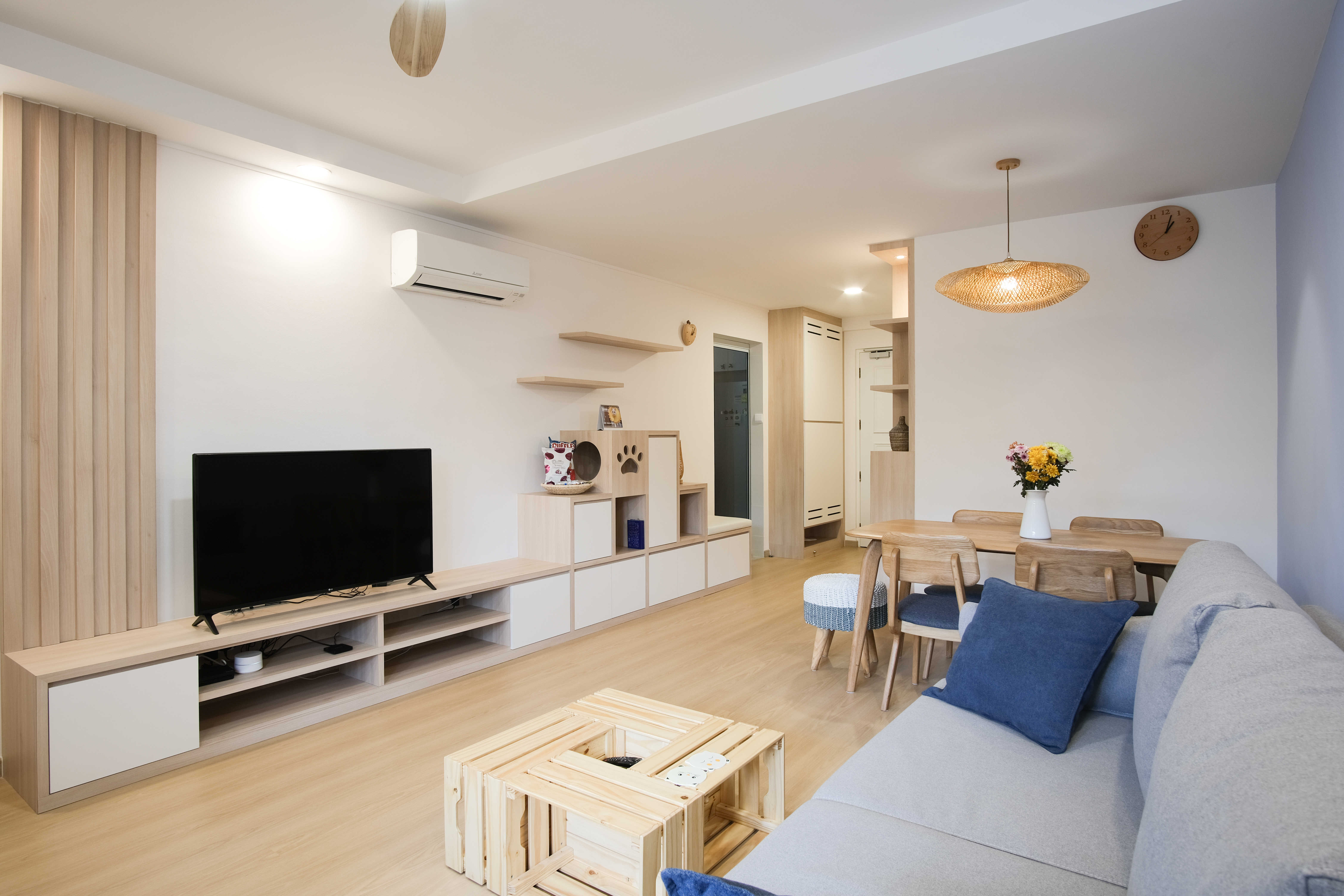 Scandinavian Design - Living Room - HDB 4 Room - Design by Starry Homestead Pte Ltd