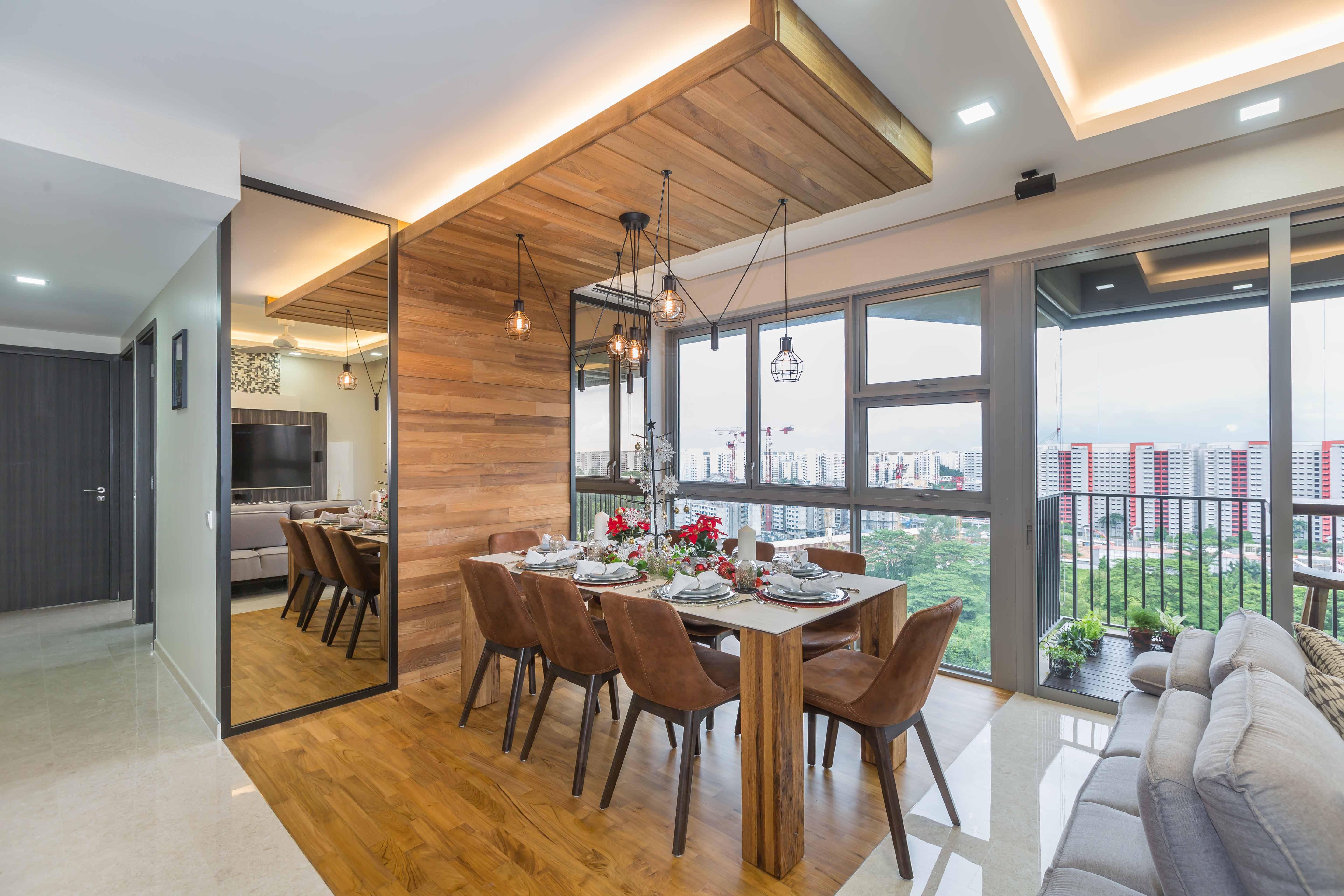 Modern, Rustic Design - Dining Room - Condominium - Design by Starry Homestead Pte Ltd