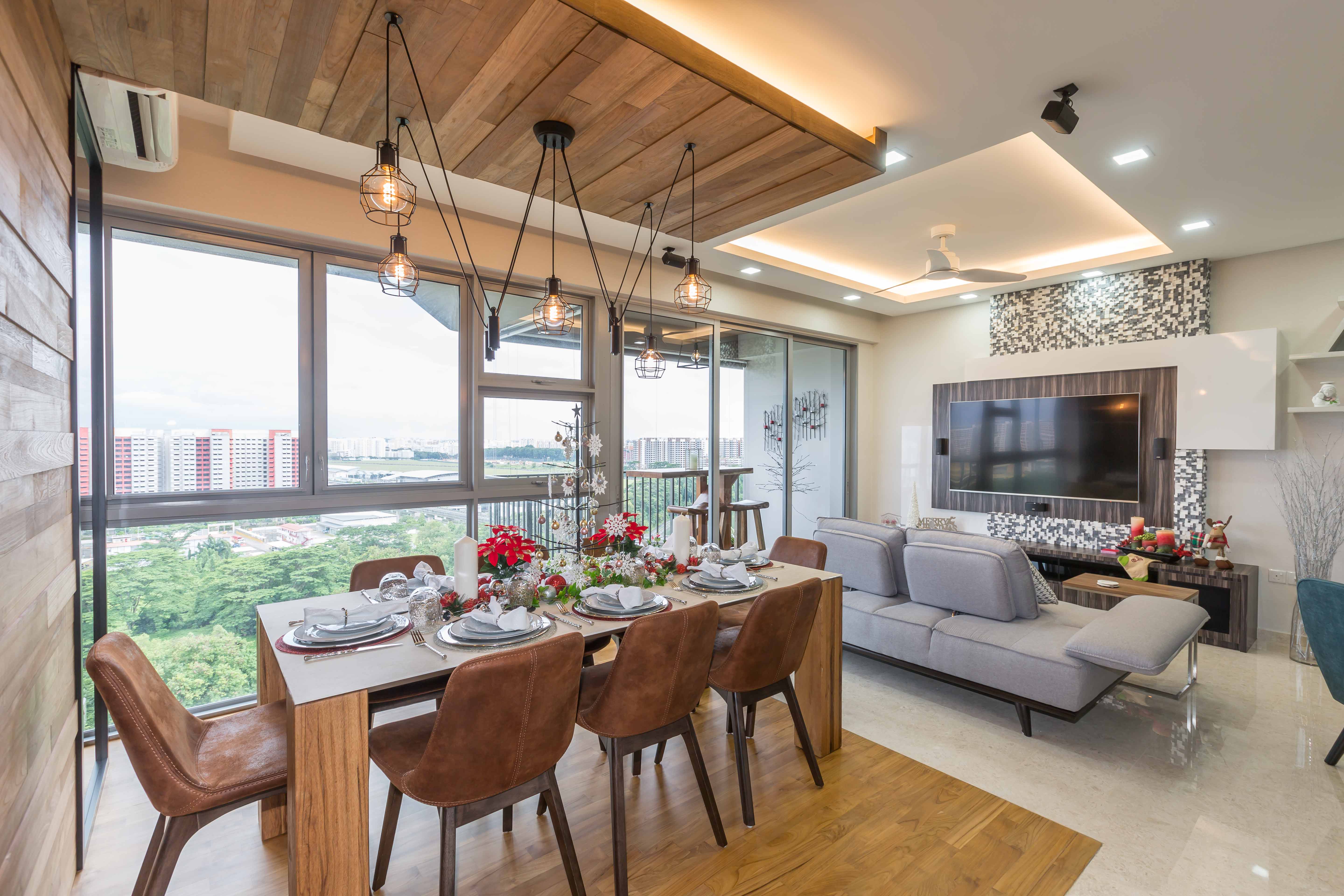 Modern, Rustic Design - Dining Room - Condominium - Design by Starry Homestead Pte Ltd