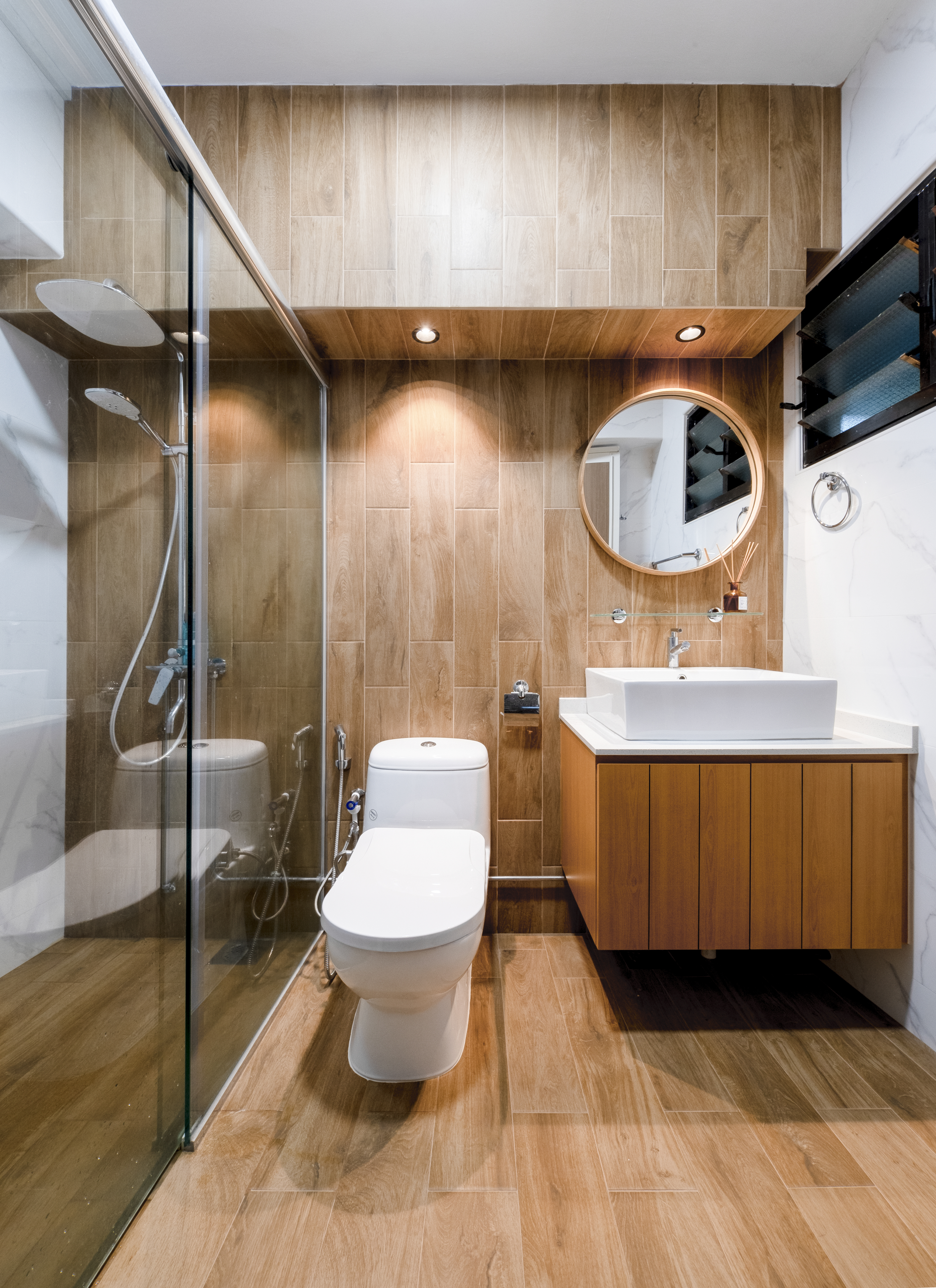 Scandinavian Design - Bathroom - HDB 5 Room - Design by Starry Homestead Pte Ltd