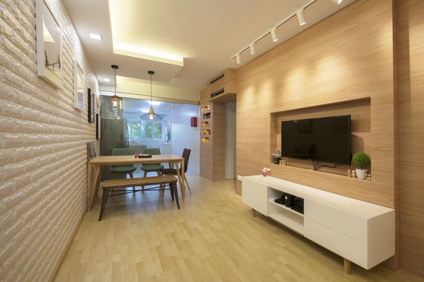 Scandinavian Design - Living Room - HDB 3 Room - Design by Starry Homestead Pte Ltd