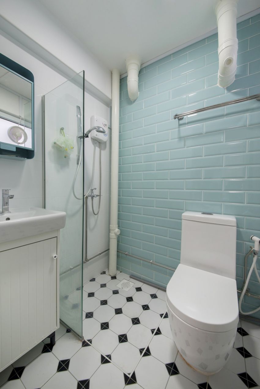 Scandinavian Design - Bathroom - HDB 3 Room - Design by Starry Homestead Pte Ltd