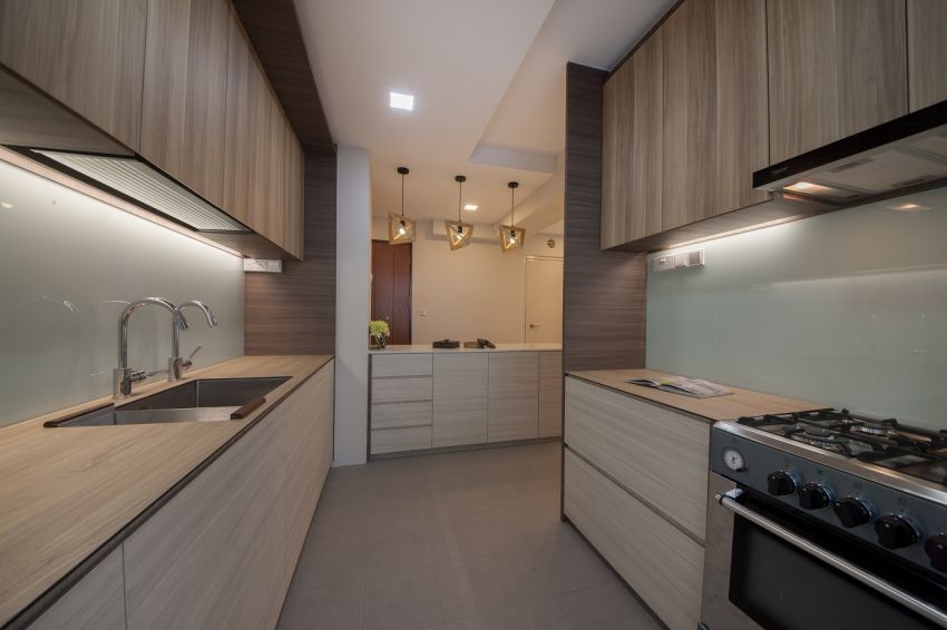 Minimalist, Scandinavian Design - Kitchen - HDB 3 Room - Design by Starry Homestead Pte Ltd