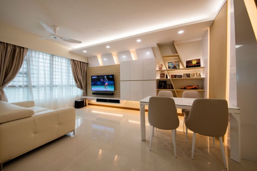 Modern Design - Living Room - HDB 4 Room - Design by Starry Homestead Pte Ltd