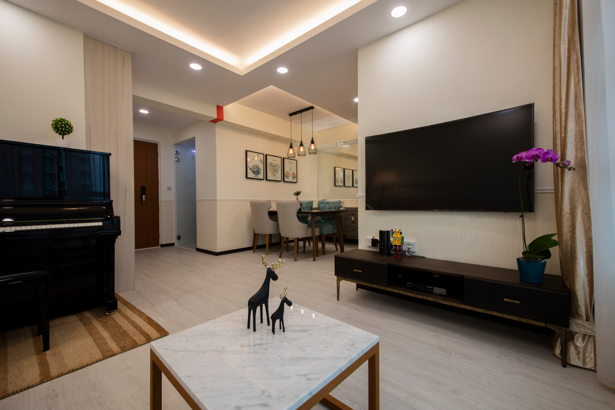 Minimalist, Scandinavian Design - Living Room - HDB 4 Room - Design by Starry Homestead Pte Ltd