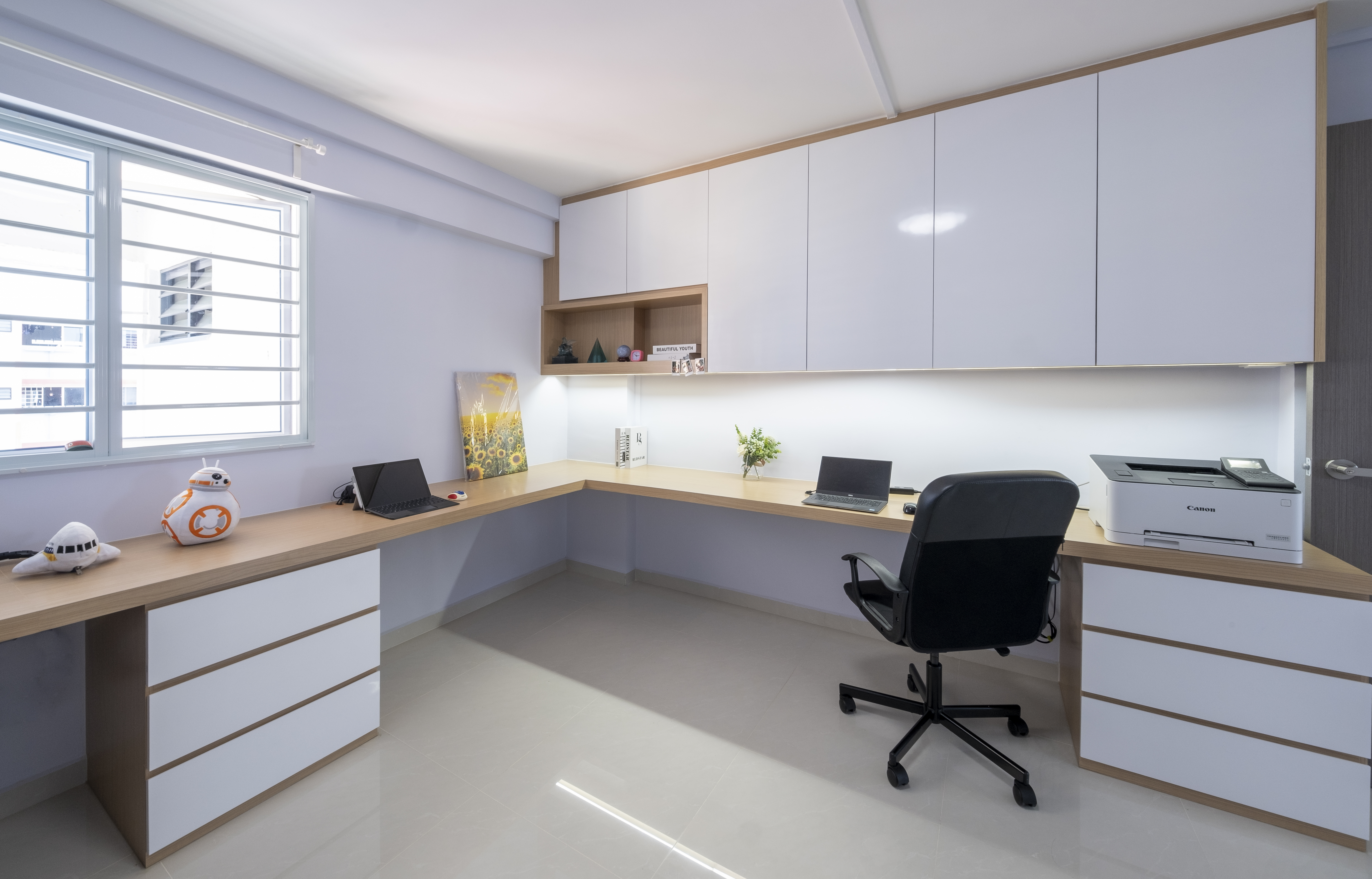 Scandinavian Design - Study Room - HDB 5 Room - Design by Starry Homestead Pte Ltd