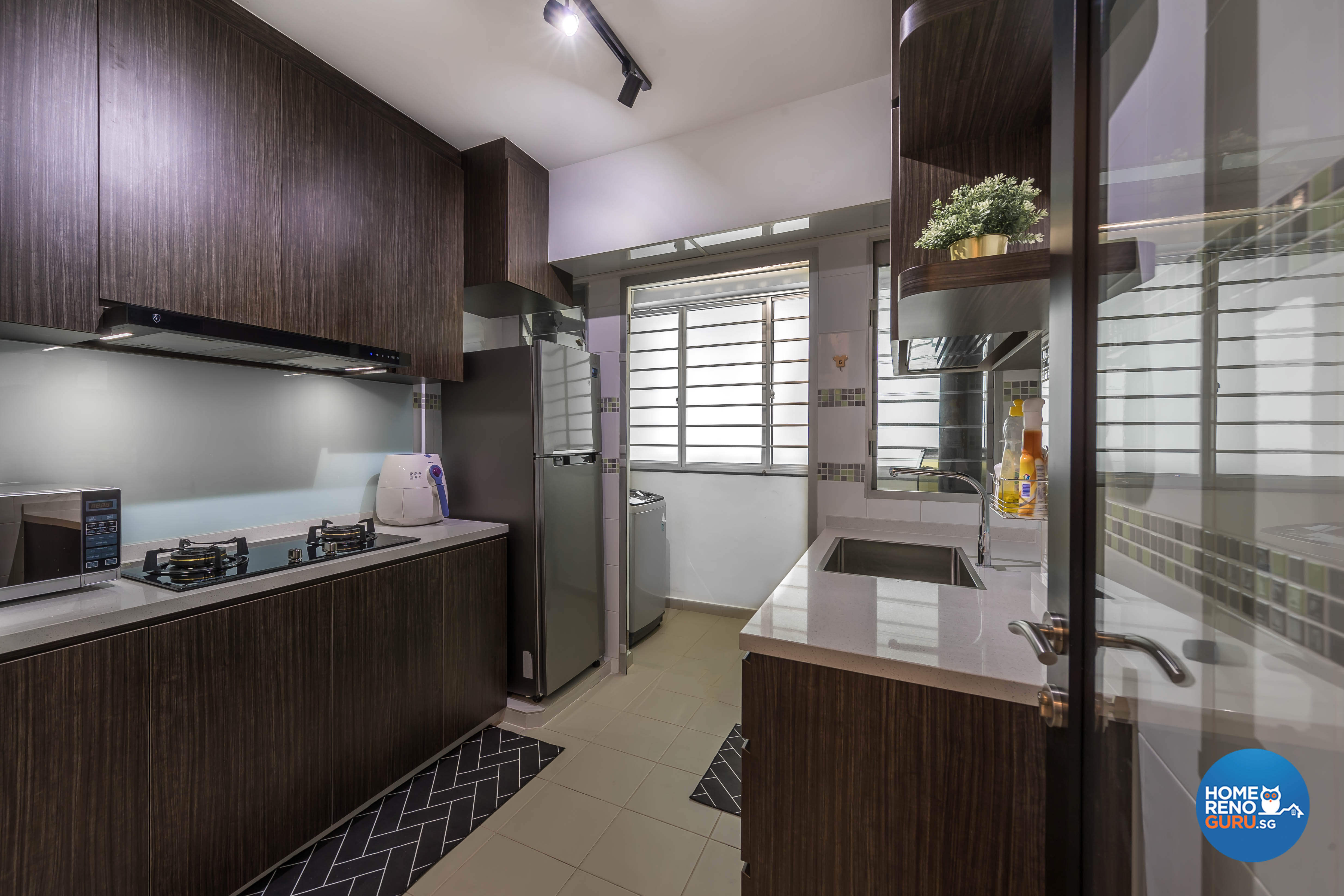 Modern Design - Kitchen - HDB 3 Room - Design by Starry Homestead Pte Ltd