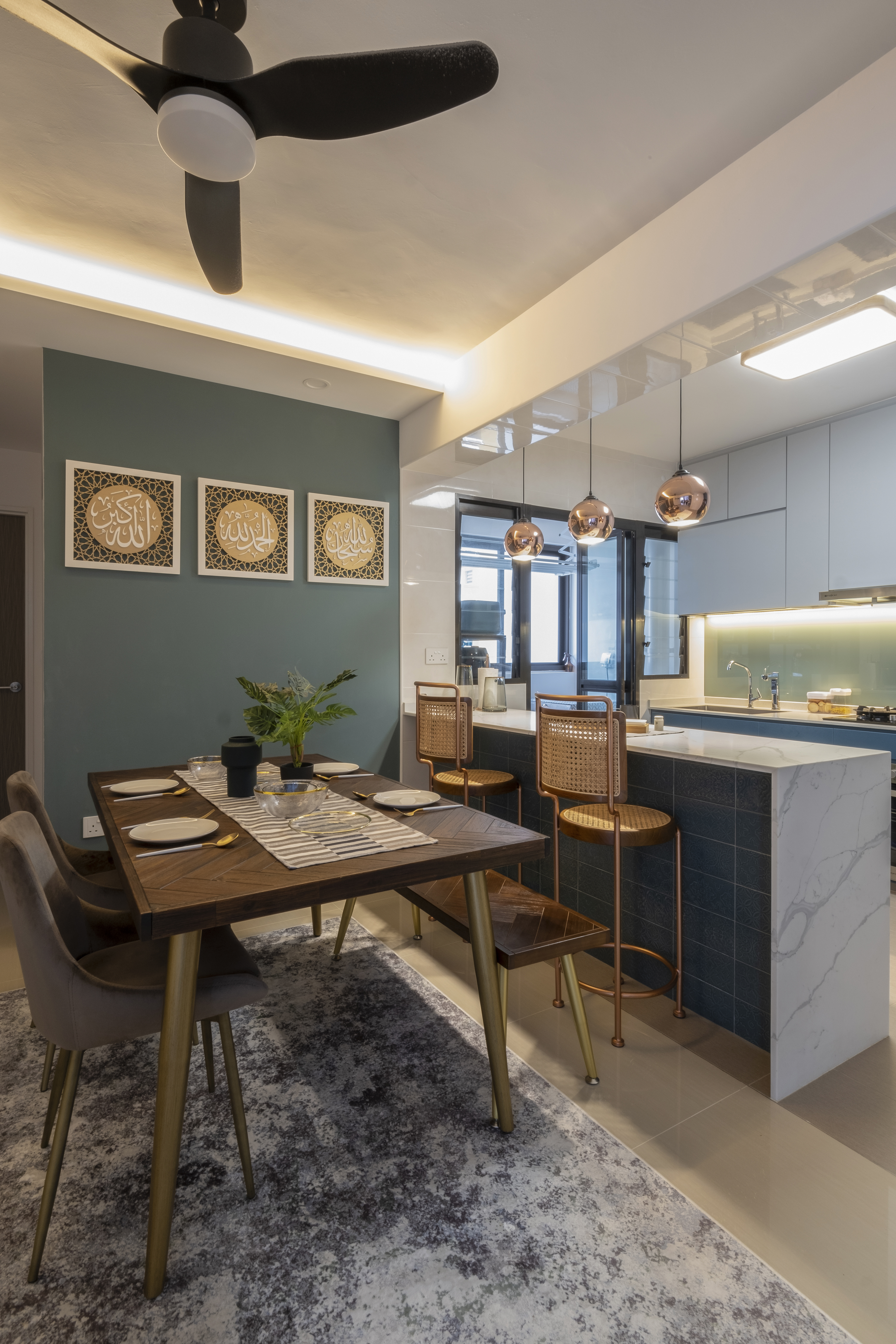 Modern Design - Dining Room - HDB 4 Room - Design by Starry Homestead Pte Ltd