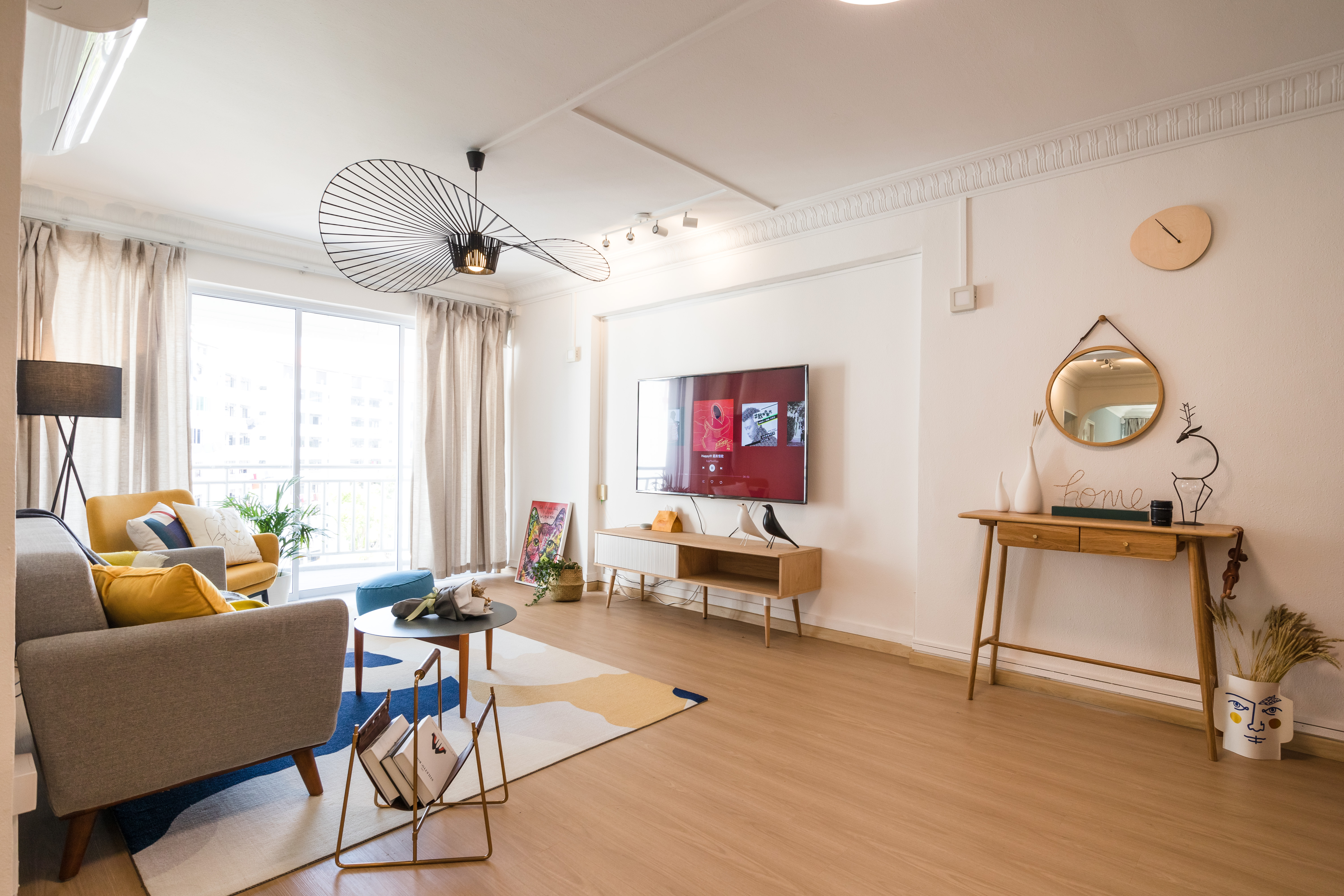 Scandinavian Design - Living Room - HDB 5 Room - Design by Starry Homestead Pte Ltd