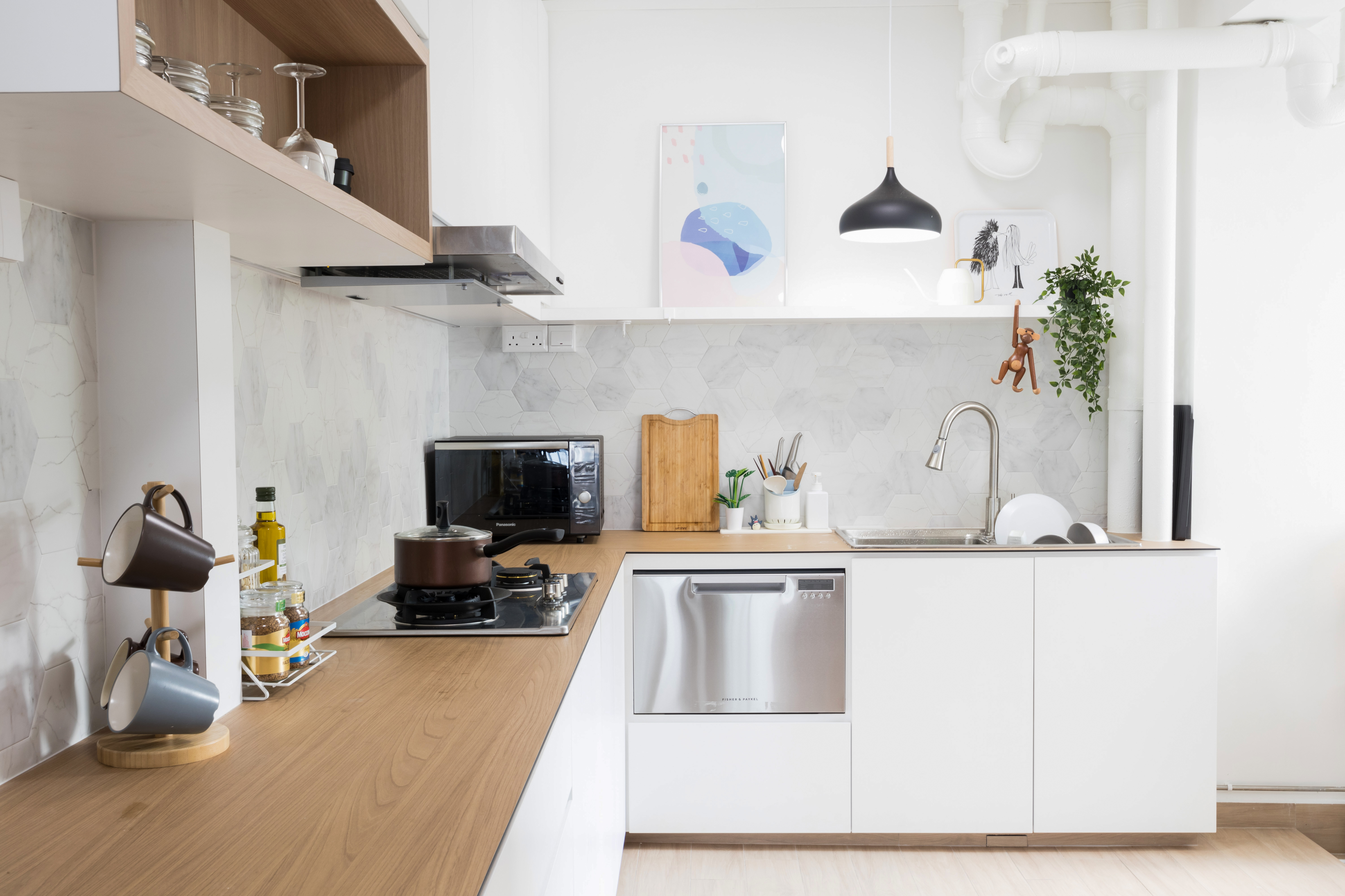 Scandinavian Design - Kitchen - HDB 5 Room - Design by Starry Homestead Pte Ltd