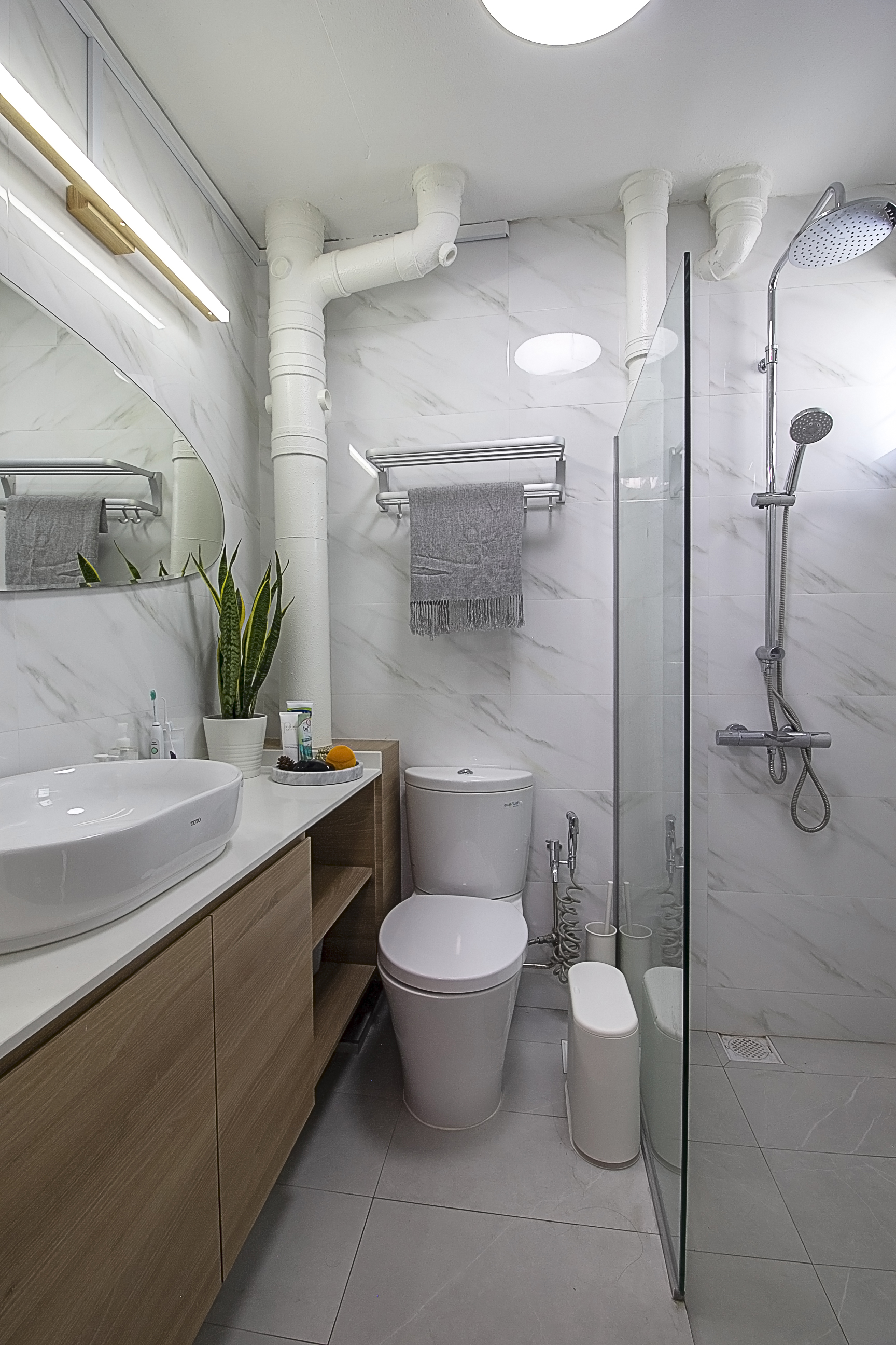 Scandinavian Design - Bathroom - HDB 5 Room - Design by Starry Homestead Pte Ltd