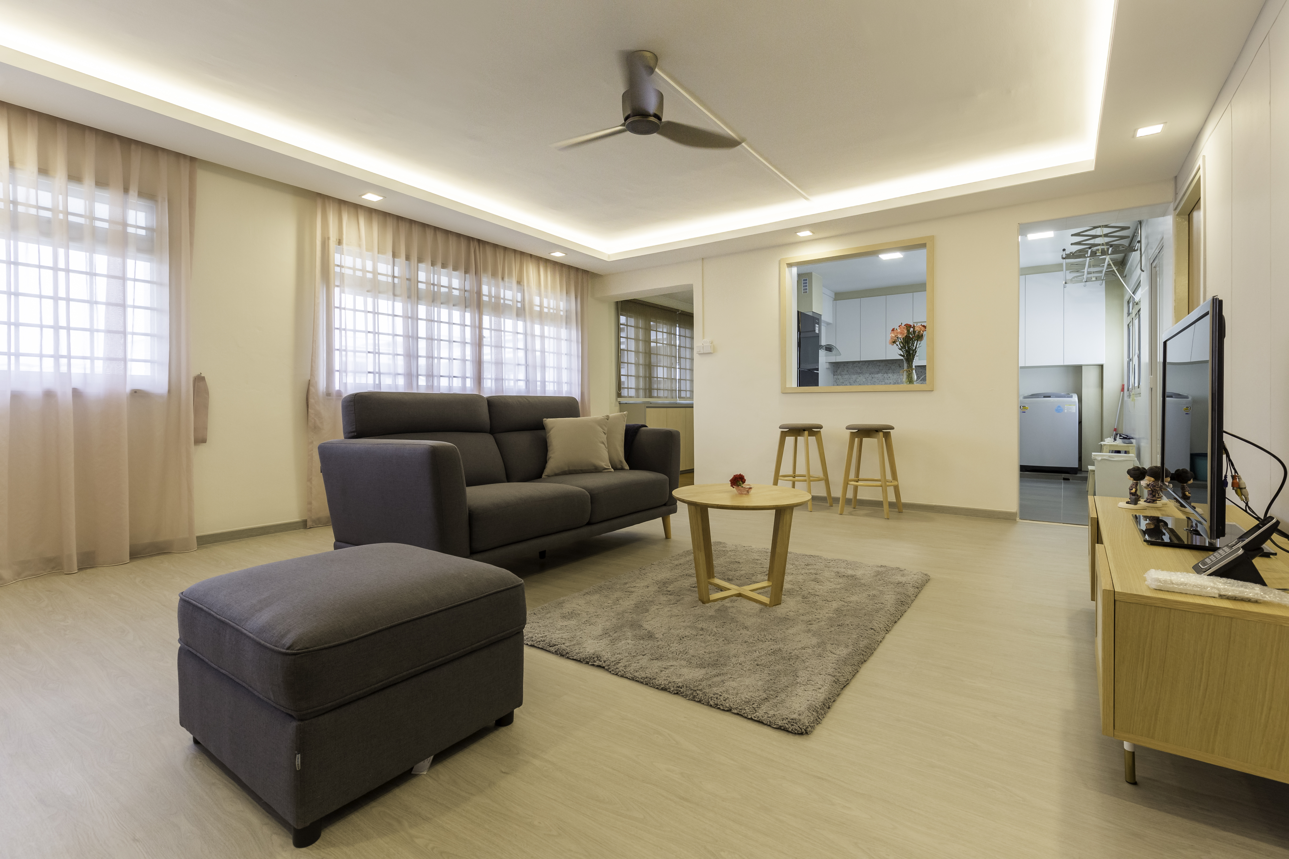 Scandinavian Design - Living Room - HDB 5 Room - Design by Starry Homestead Pte Ltd