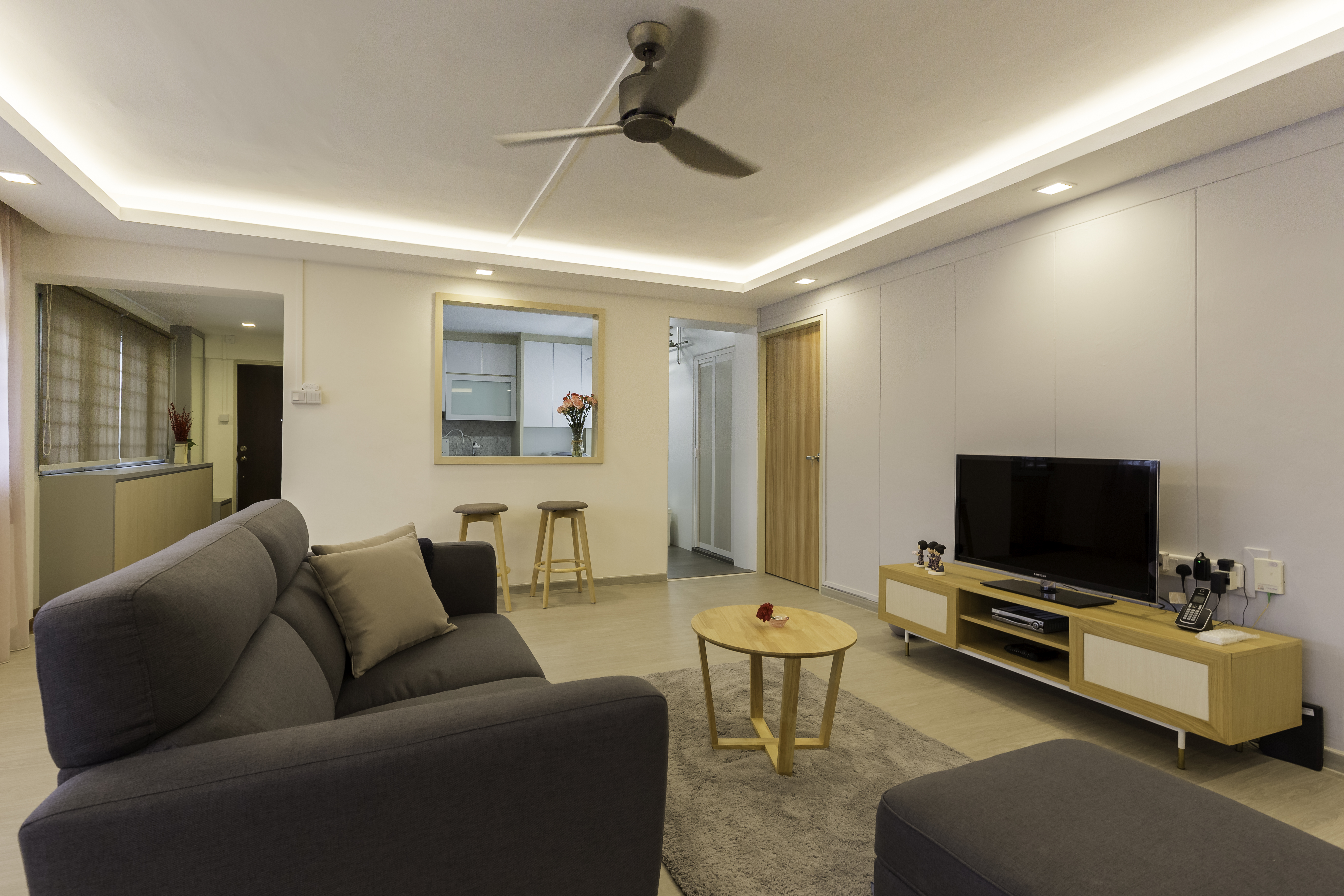 Scandinavian Design - Living Room - HDB 5 Room - Design by Starry Homestead Pte Ltd