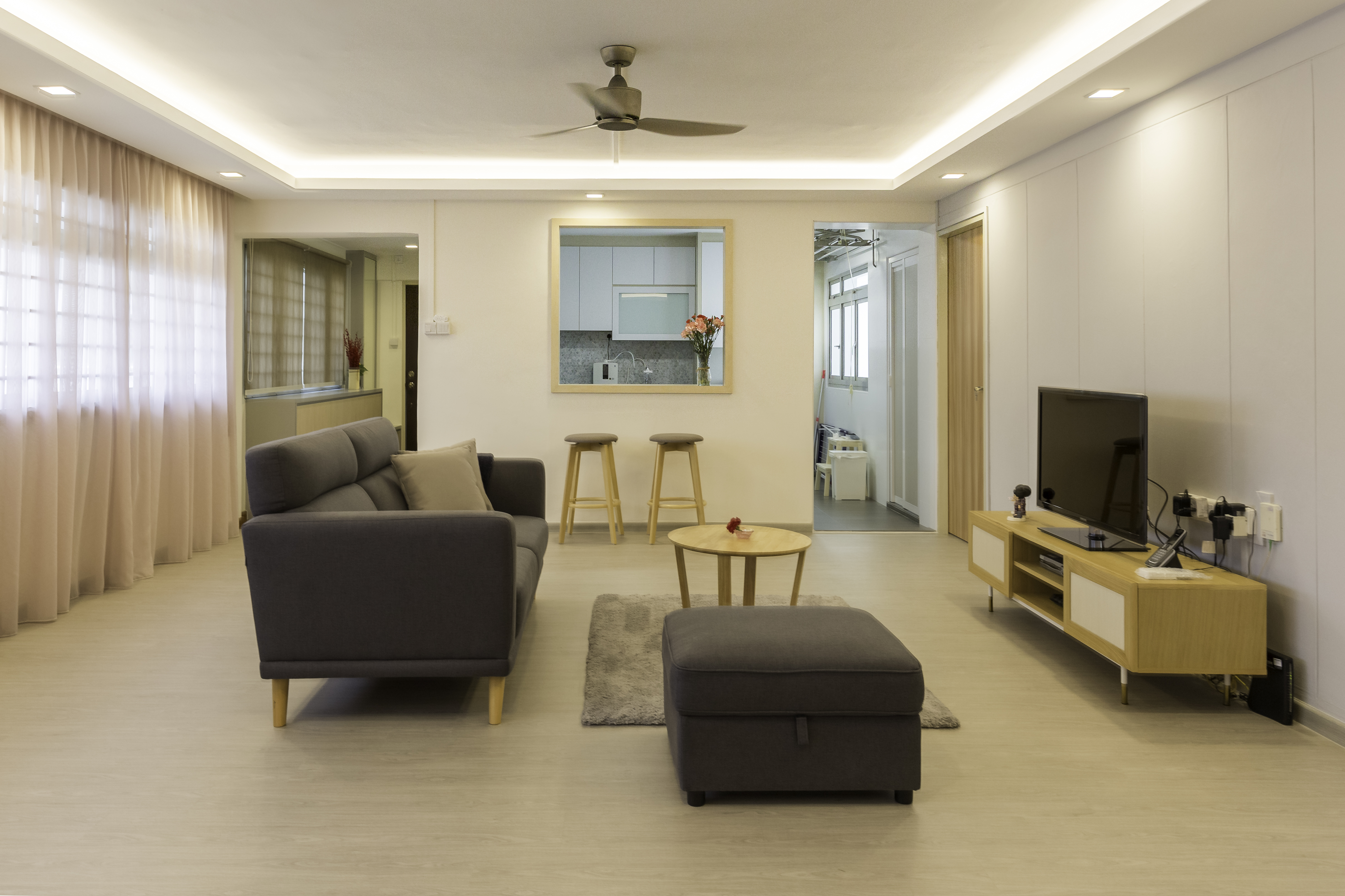 Scandinavian Design - Living Room - HDB 5 Room - Design by Starry Homestead Pte Ltd