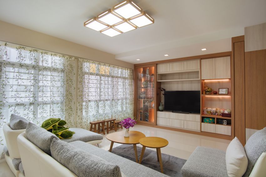 Contemporary Design - Living Room - HDB 5 Room - Design by Starry Homestead Pte Ltd