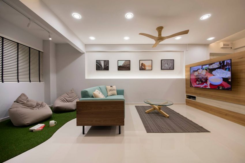 Scandinavian Design - Living Room - HDB 5 Room - Design by Starry Homestead Pte Ltd