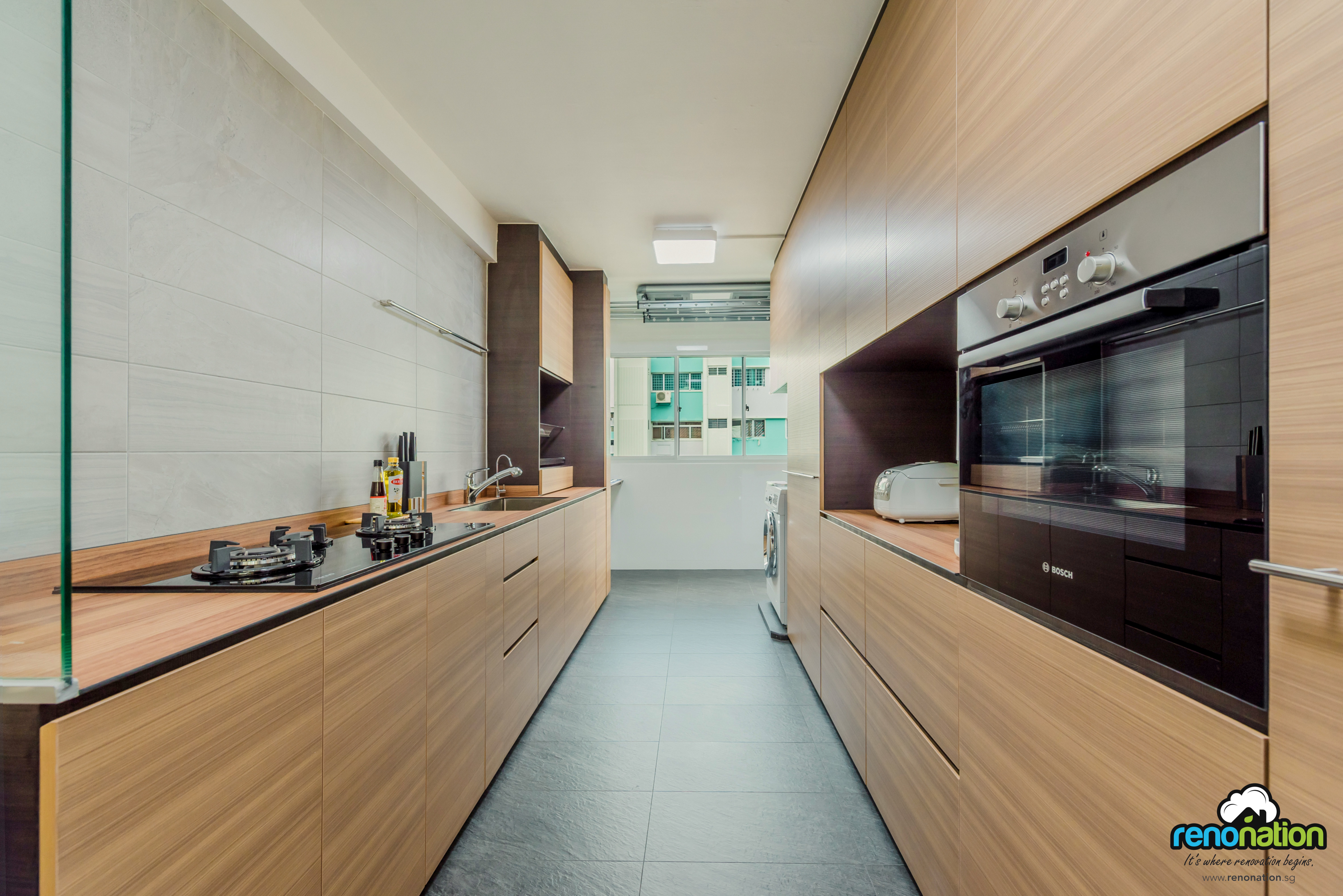 Modern Design - Kitchen - HDB 4 Room - Design by Starry Homestead Pte Ltd