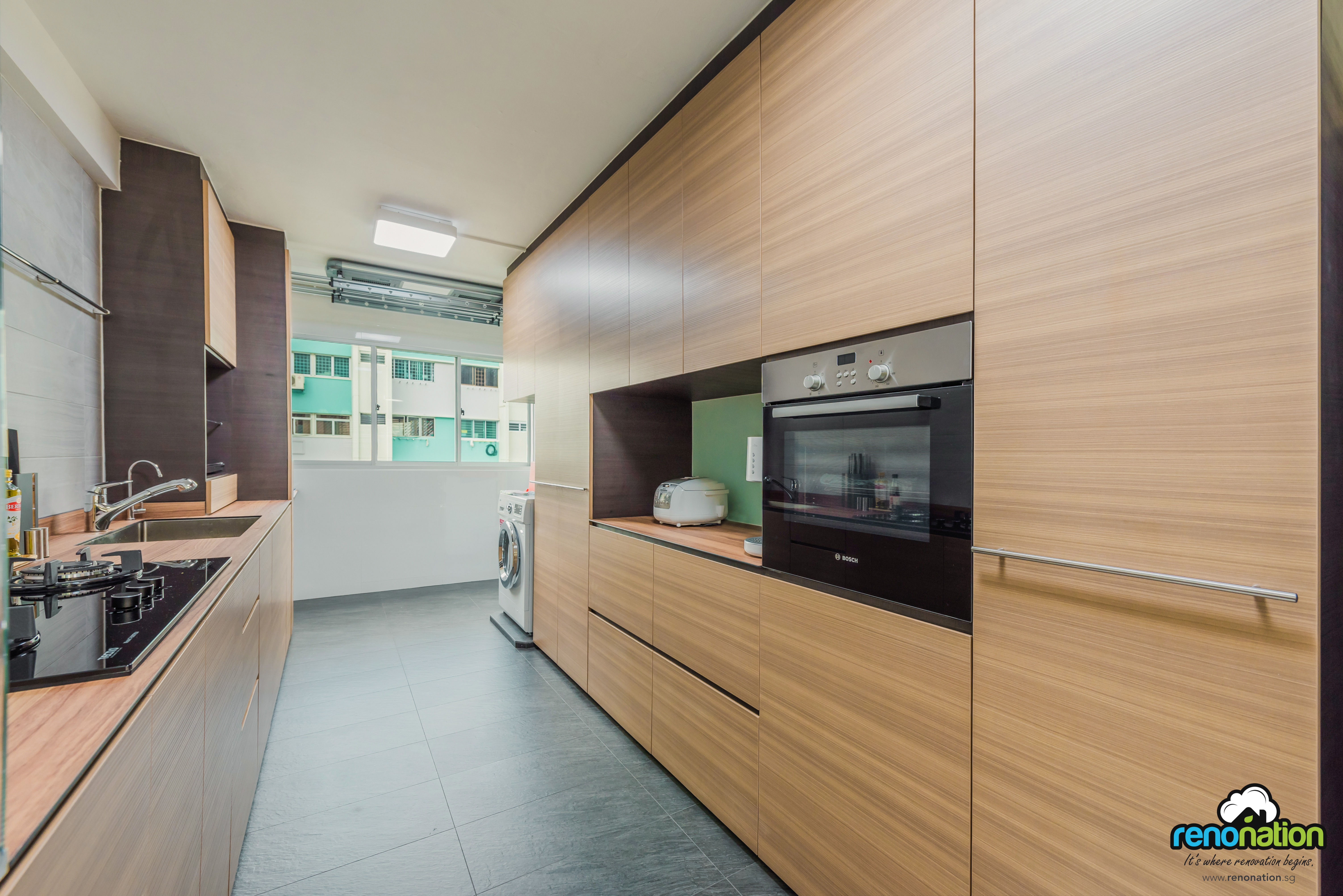 Modern Design - Kitchen - HDB 4 Room - Design by Starry Homestead Pte Ltd