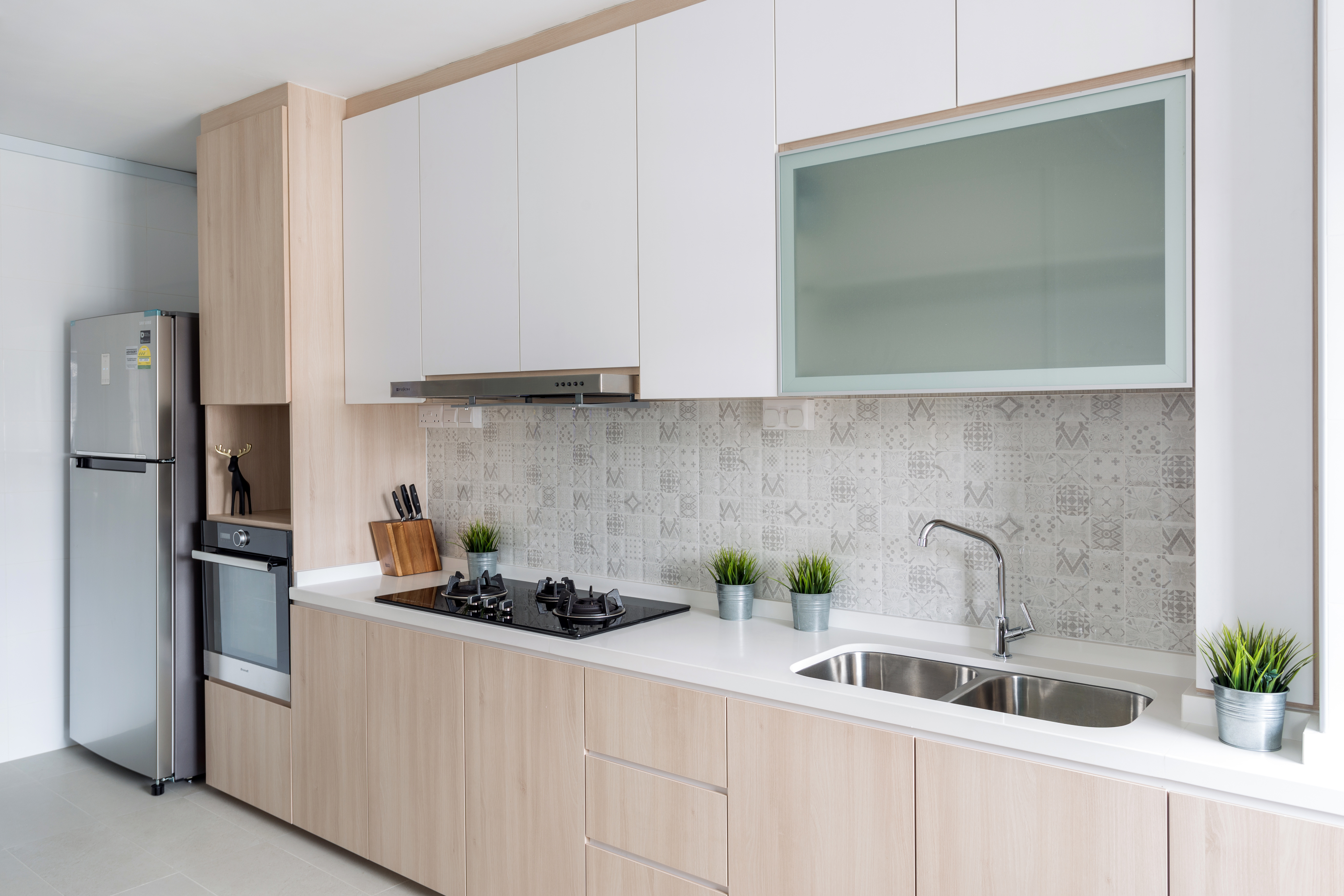 Modern Design - Kitchen - HDB 4 Room - Design by Starry Homestead Pte Ltd