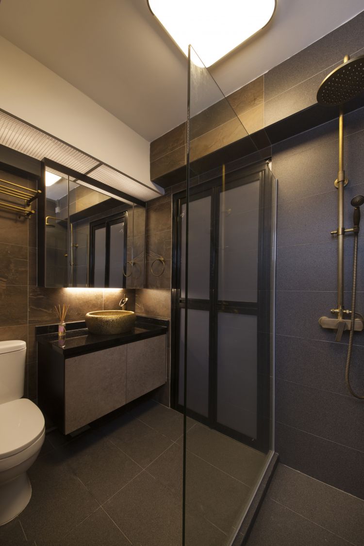 Industrial, Minimalist, Scandinavian Design - Bathroom - HDB 5 Room - Design by Starry Homestead Pte Ltd
