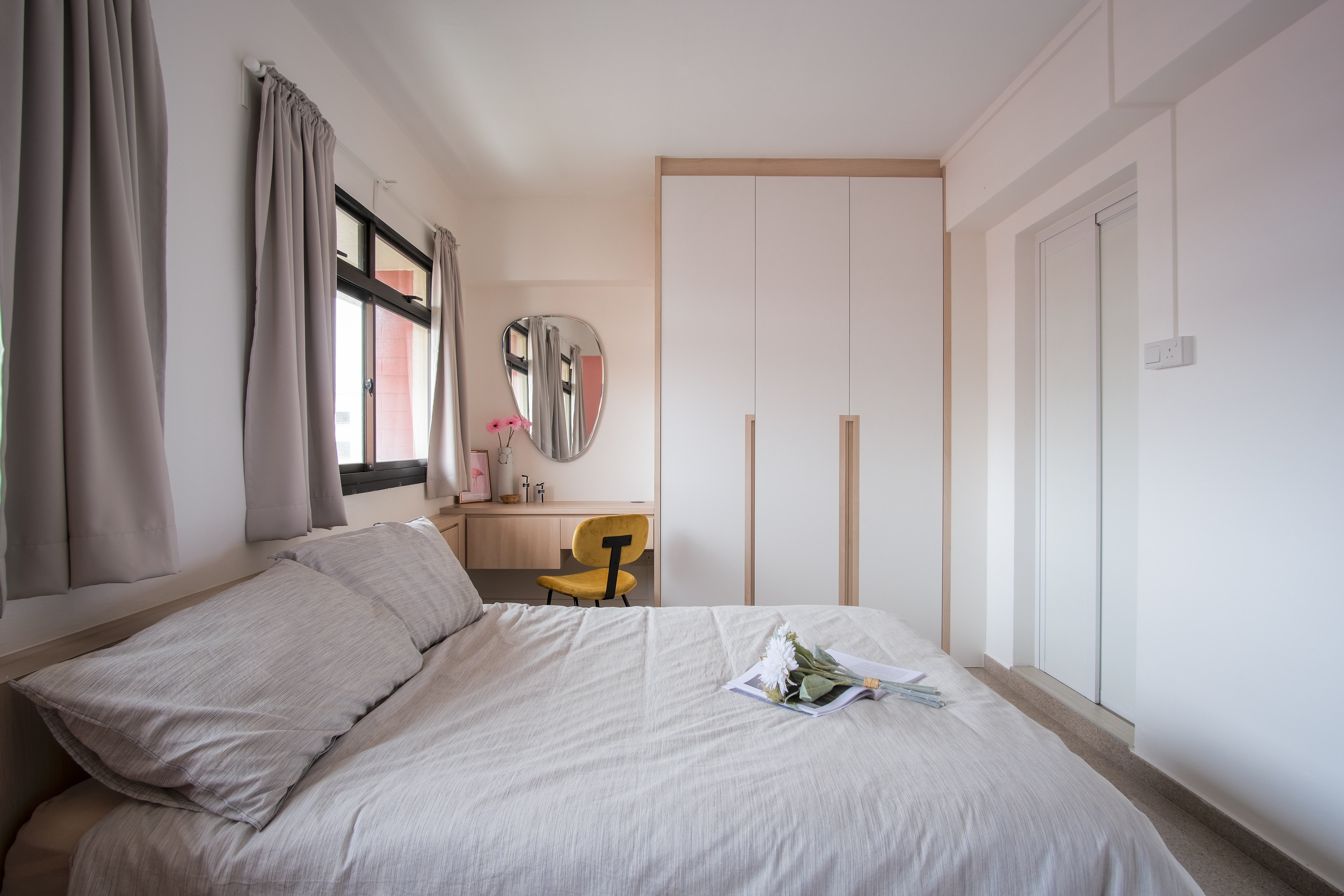 Scandinavian Design - Bedroom - HDB 4 Room - Design by Starry Homestead Pte Ltd